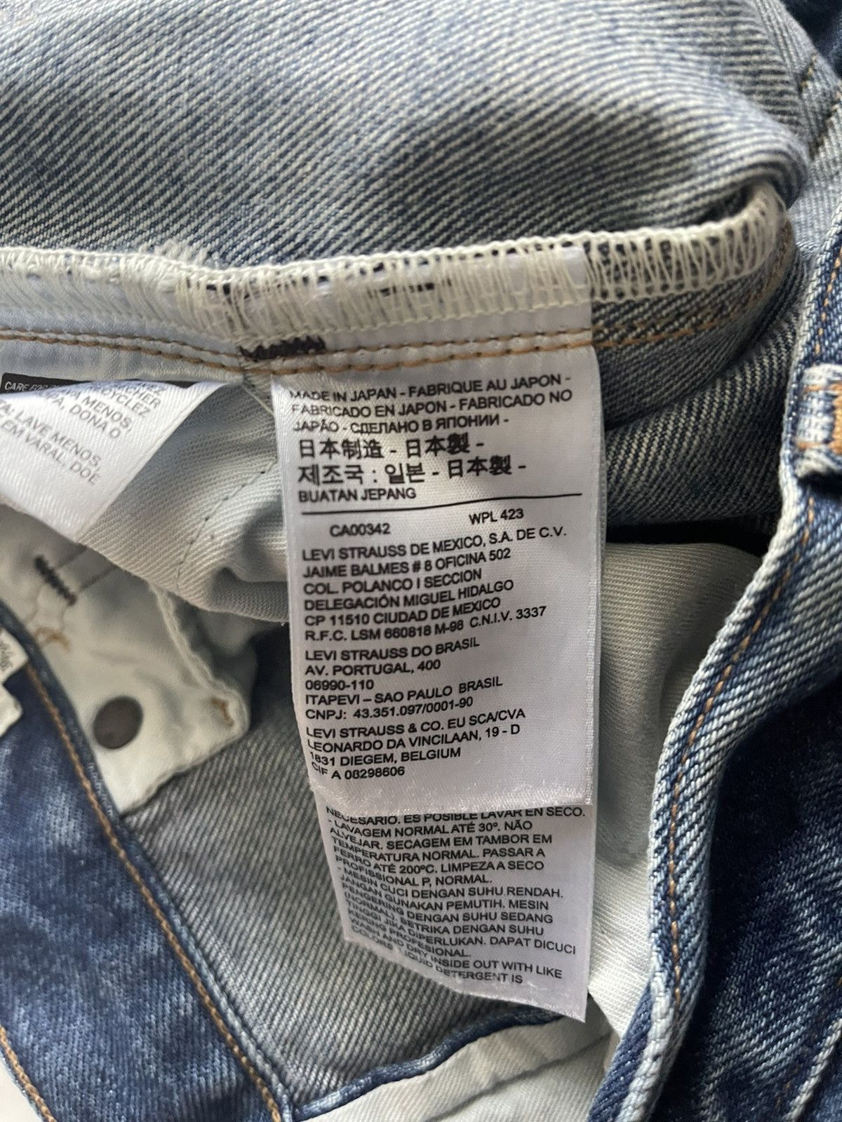 Levi's Made & Crafted Made in Japan 511 Slim Selvedge 30x34 Size US 30 / EU 46 - 7 Thumbnail