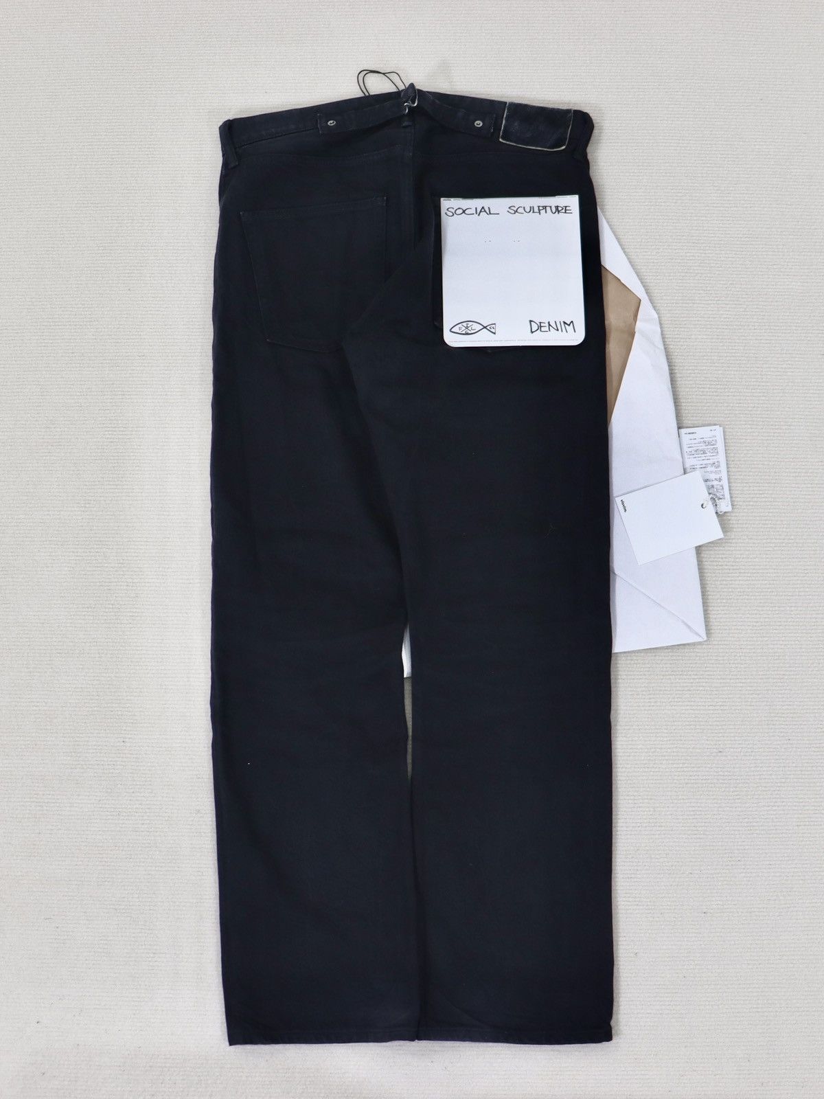 Visvim 21aw Social Sculpture 16 CYMK Blk Denim W34L30