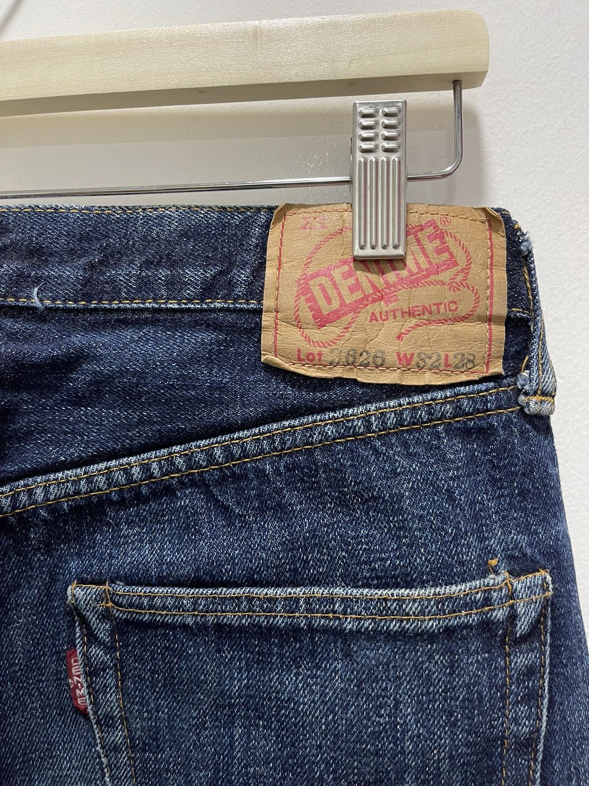 Denime × Japanese Brand × Vintage JAPANESE DENIME SELVEDGE DISTRESSED DENIM JEANS Size US 30 / EU 46 - 17 Thumbnail