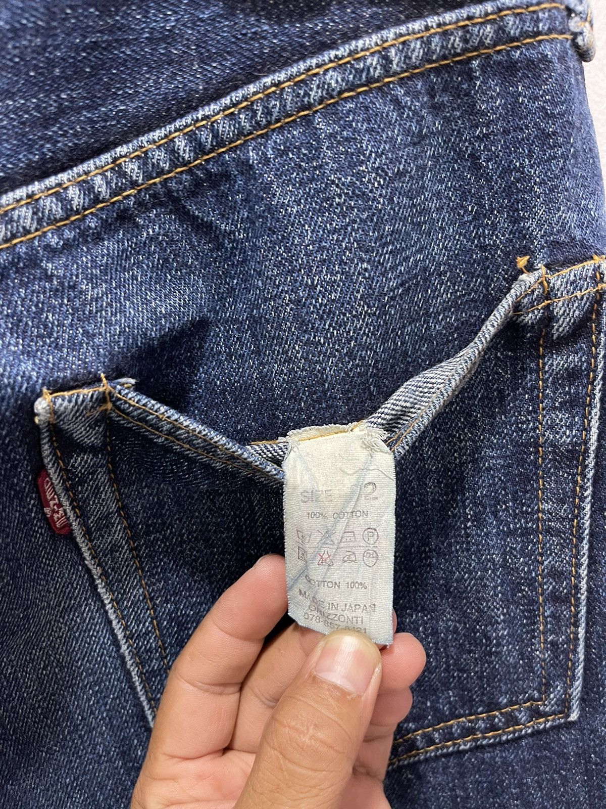 Denime × Japanese Brand × Vintage JAPANESE DENIME SELVEDGE DISTRESSED DENIM JEANS Size US 30 / EU 46 - 18 Thumbnail
