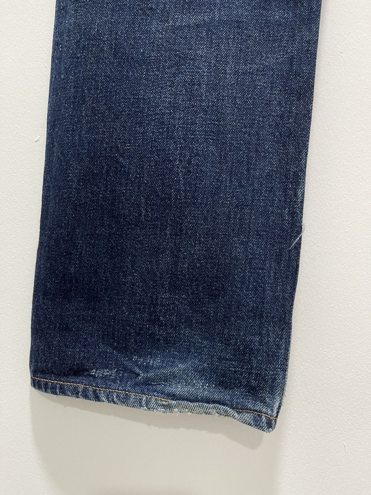 Denime × Japanese Brand × Vintage JAPANESE DENIME SELVEDGE DISTRESSED DENIM JEANS Size US 30 / EU 46 - 15 Thumbnail