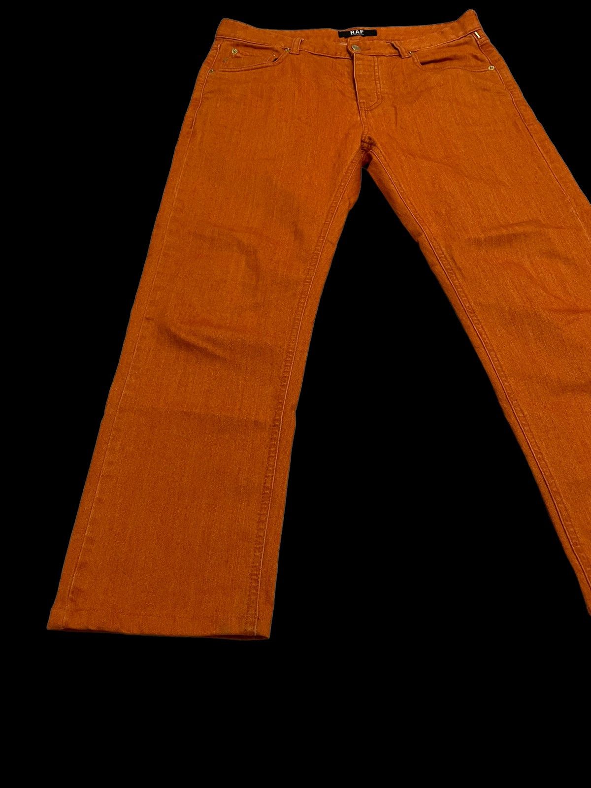 Raf by Raf Simons RAF by Raf Simons Orange Dye Lightweight Denim Jeans 30 Size US 30 / EU 46 - 3 Thumbnail
