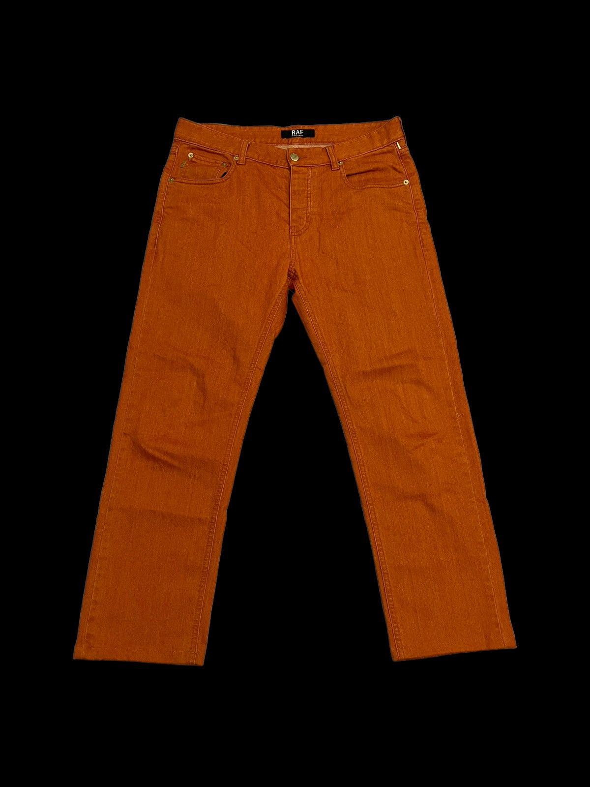 Raf by Raf Simons RAF by Raf Simons Orange Dye Lightweight Denim Jeans 30 Size US 30 / EU 46 - 1 Thumbnail
