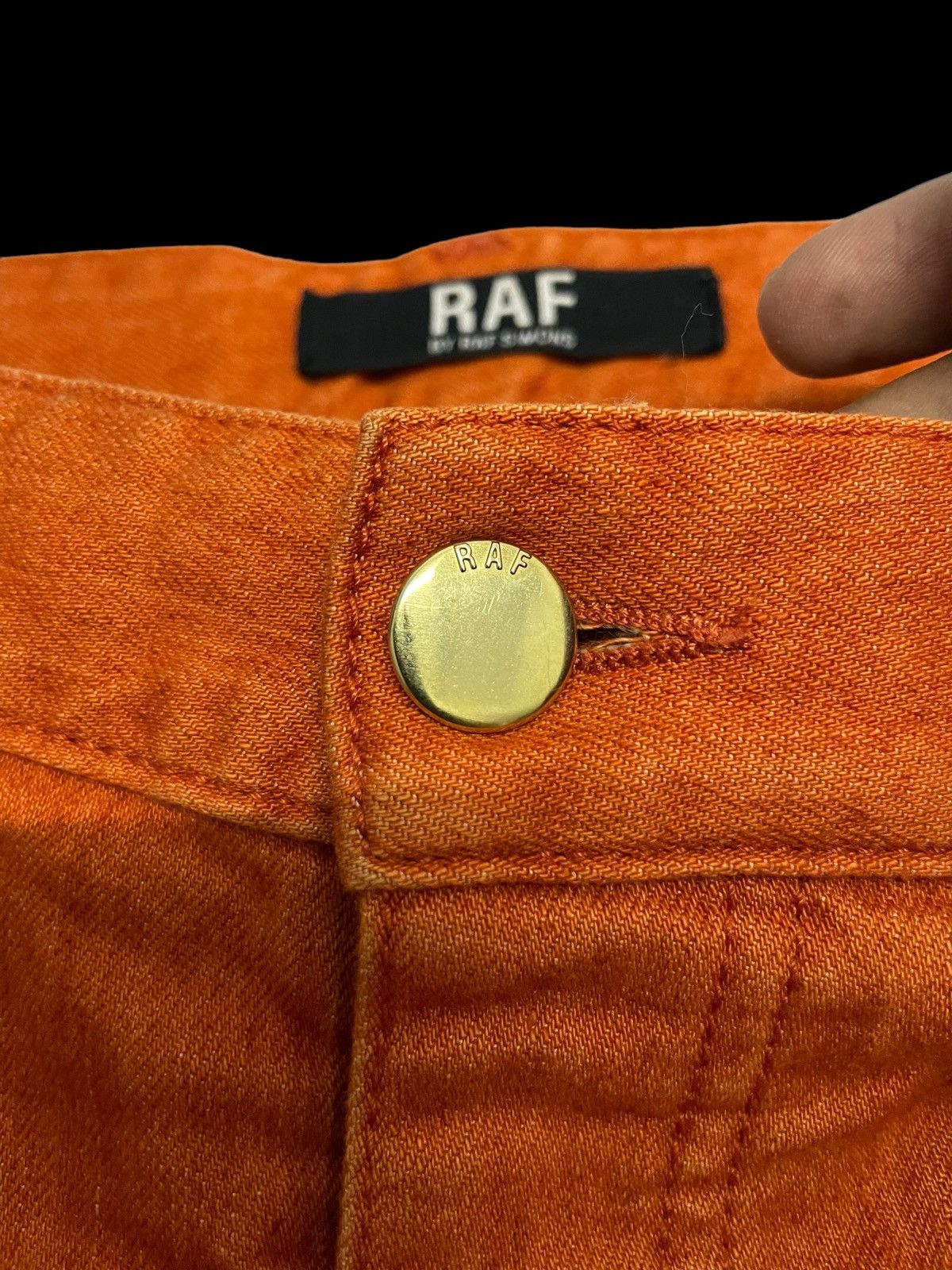 Raf by Raf Simons RAF by Raf Simons Orange Dye Lightweight Denim Jeans 30 Size US 30 / EU 46 - 6 Thumbnail