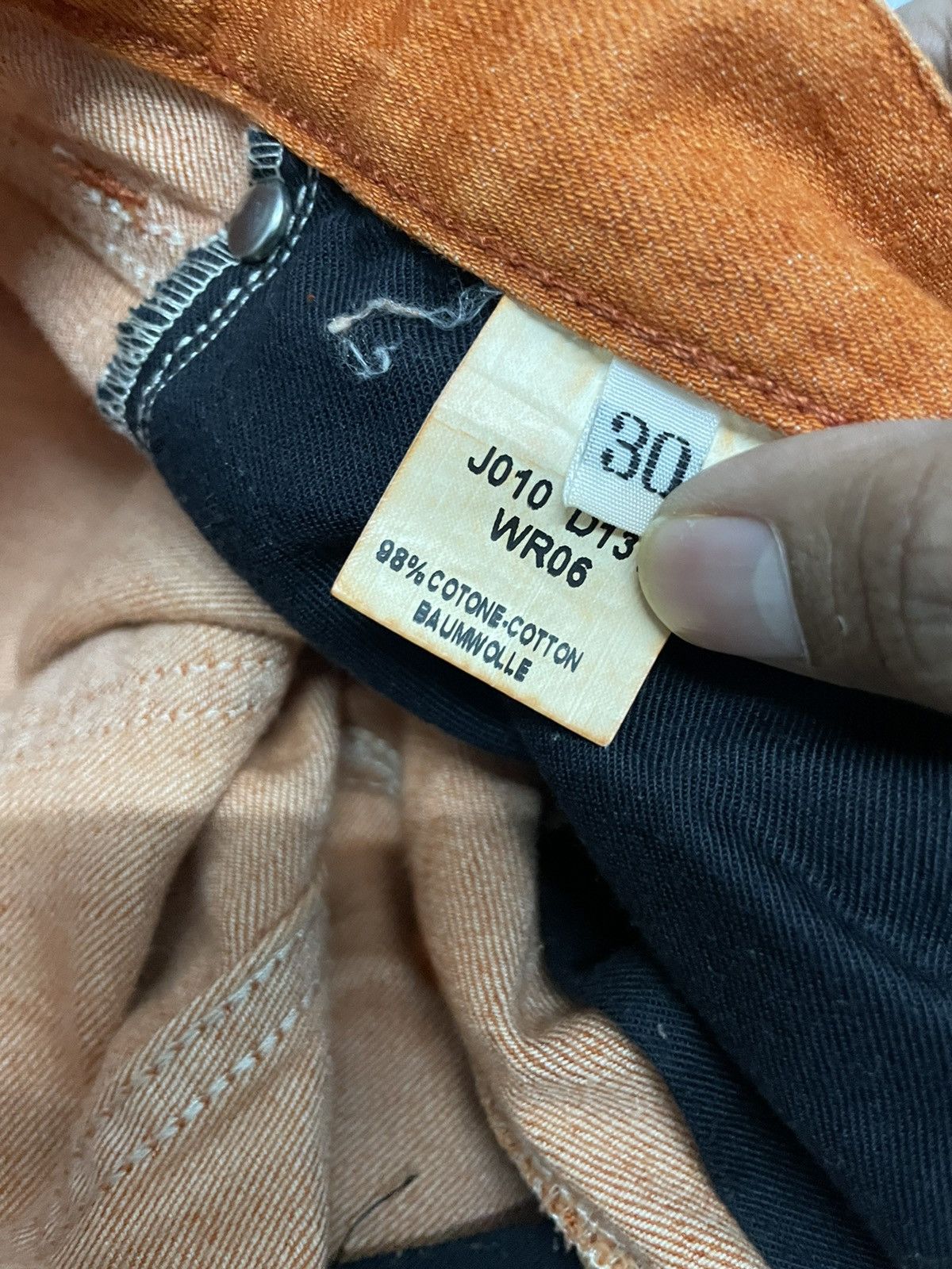 Raf by Raf Simons RAF by Raf Simons Orange Dye Lightweight Denim Jeans 30 Size US 30 / EU 46 - 11 Thumbnail