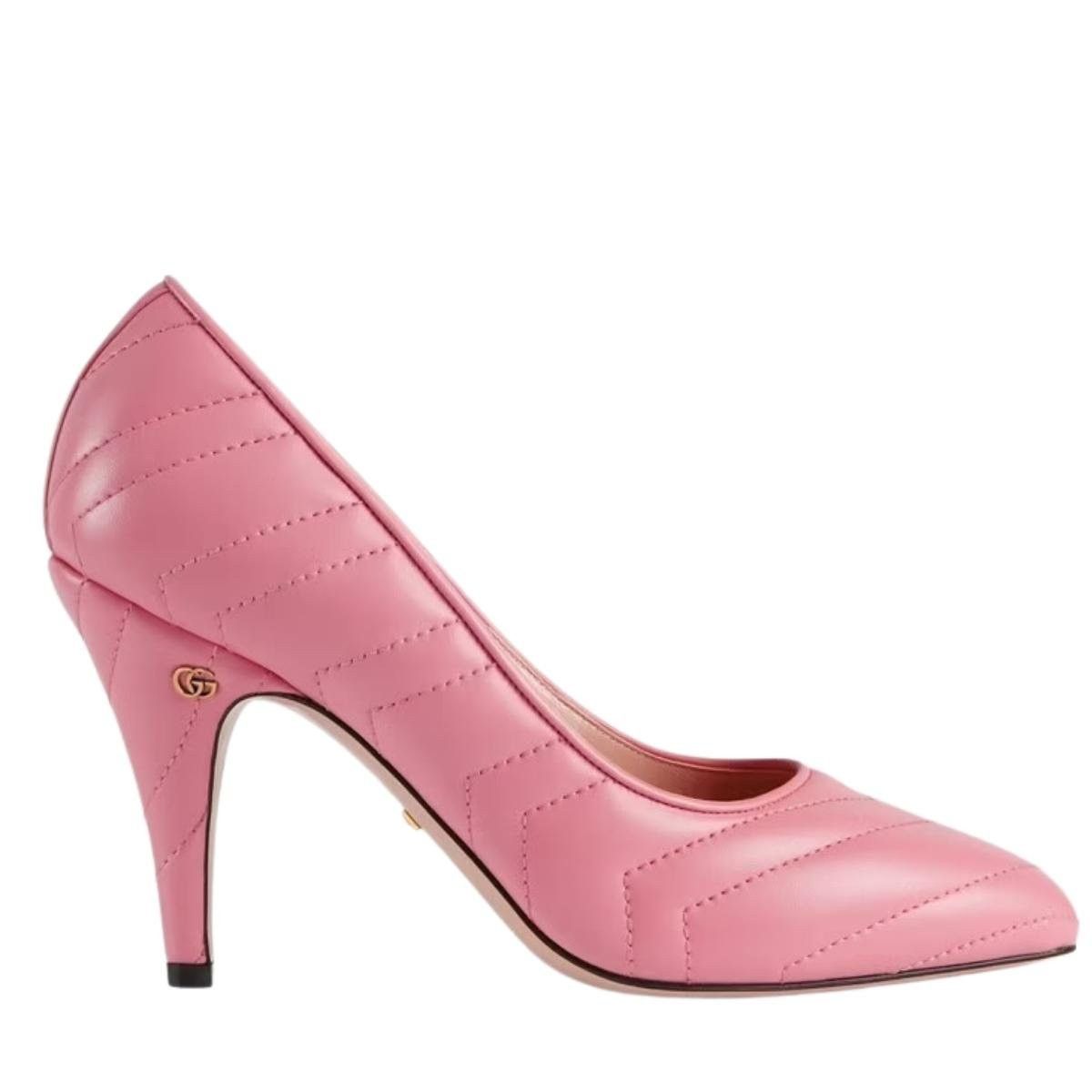 Matelasse Leather Pump