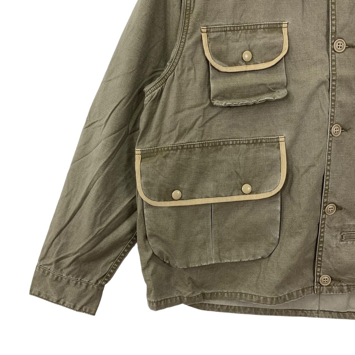 If Six Was Nine Vintage 90s Bartack Natural Denim Chore Button Jacket Size US M / EU 48-50 / 2 - 3 Thumbnail