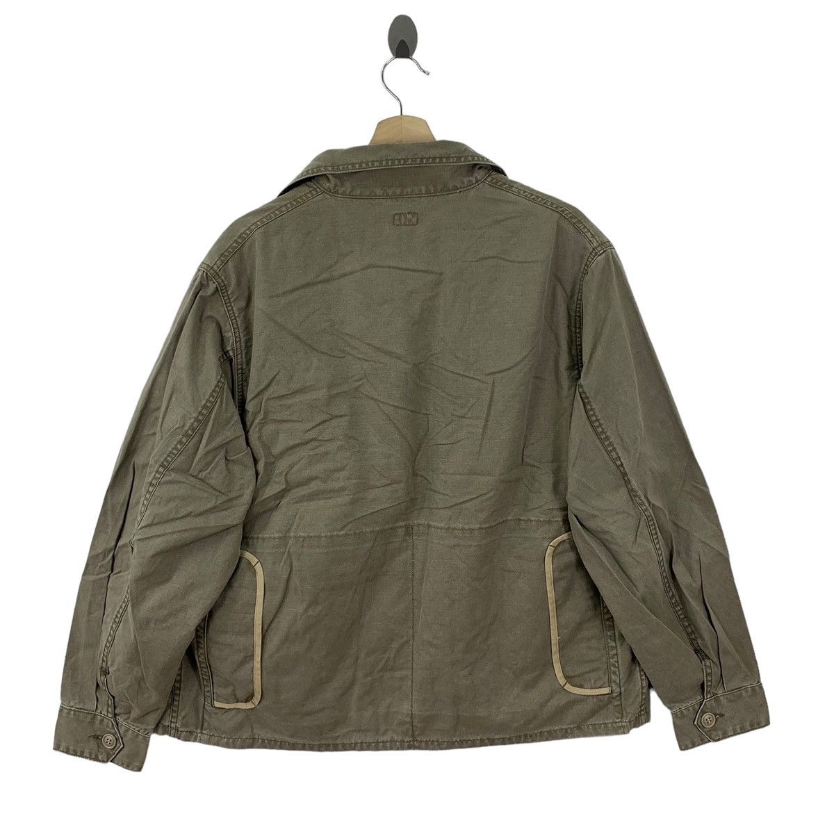 If Six Was Nine Vintage 90s Bartack Natural Denim Chore Button Jacket Size US M / EU 48-50 / 2 - 6 Thumbnail