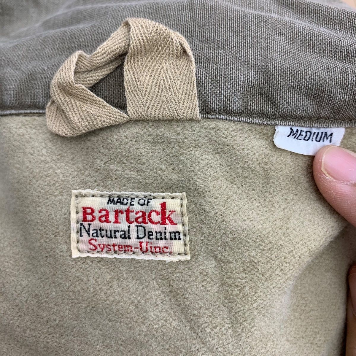 If Six Was Nine Vintage 90s Bartack Natural Denim Chore Button Jacket Size US M / EU 48-50 / 2 - 7 Thumbnail