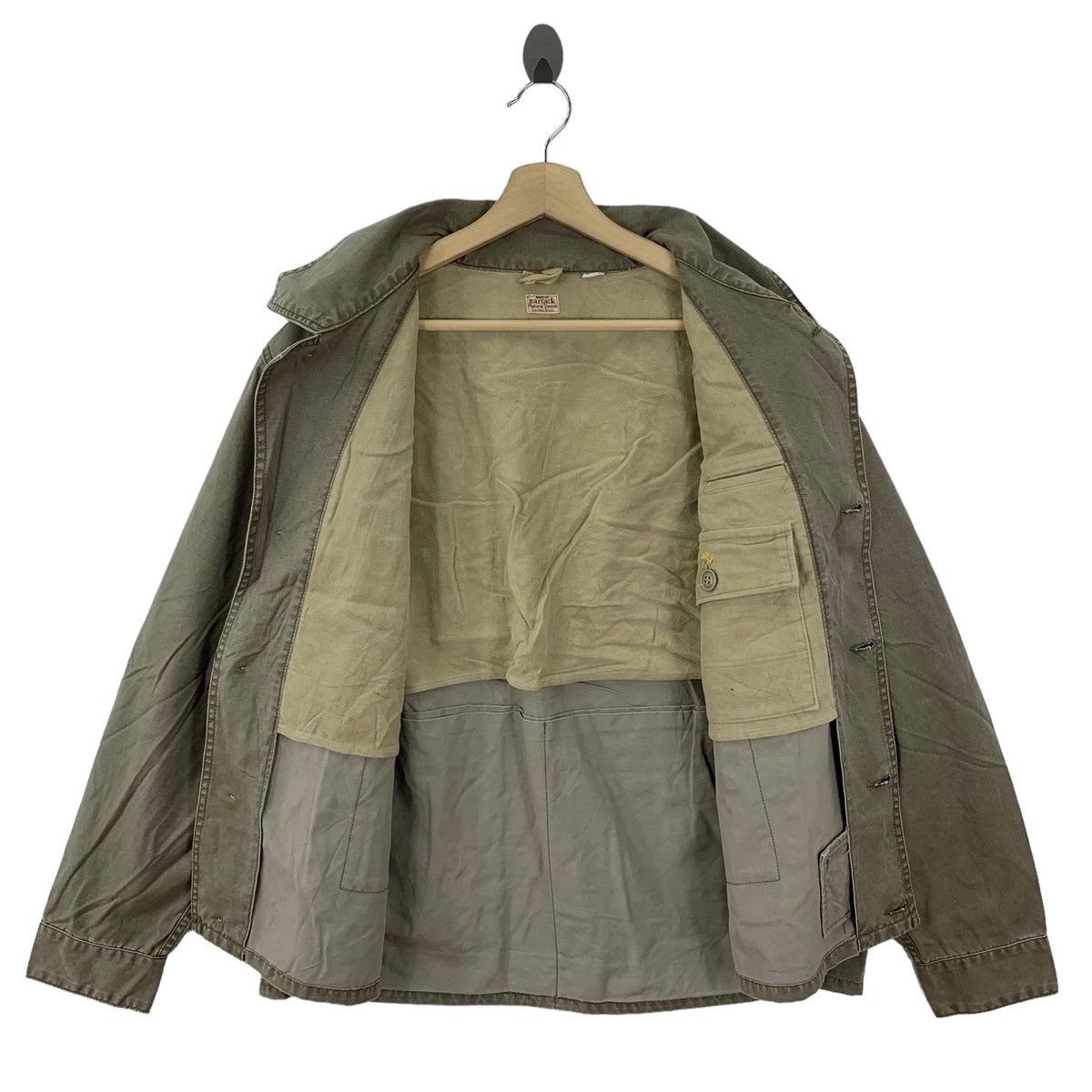 If Six Was Nine Vintage 90s Bartack Natural Denim Chore Button Jacket Size US M / EU 48-50 / 2 - 5 Thumbnail