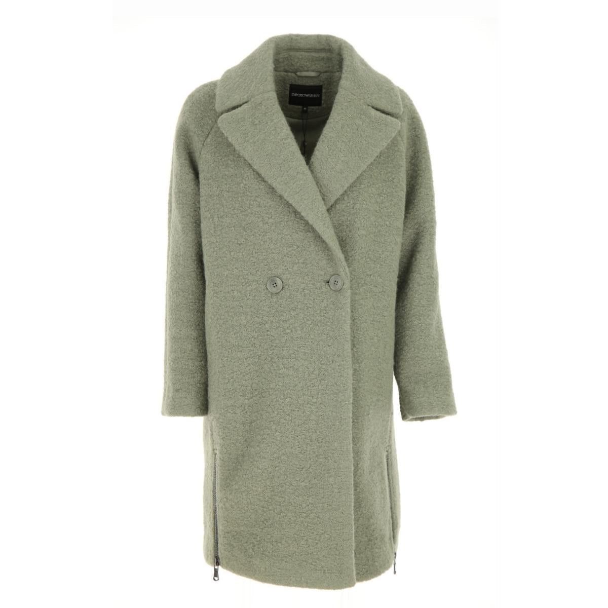Double-breasted Celadon Green Coat
