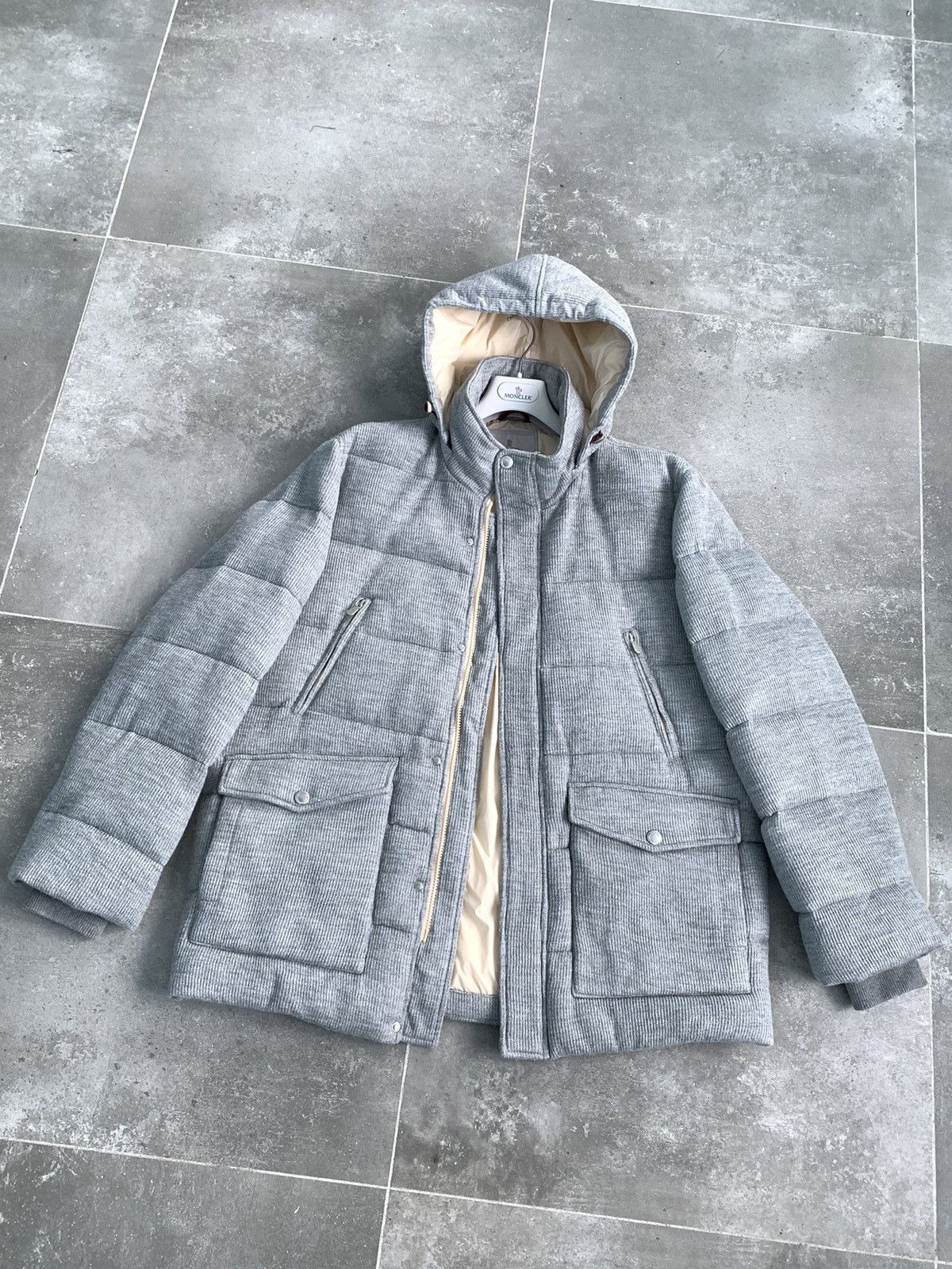 Brunello Cucinelli Brunello Cucinelli Jacket Coat Wool Blend Parka Puffer Size US XL / EU 56 / 4 - 2 Thumbnail