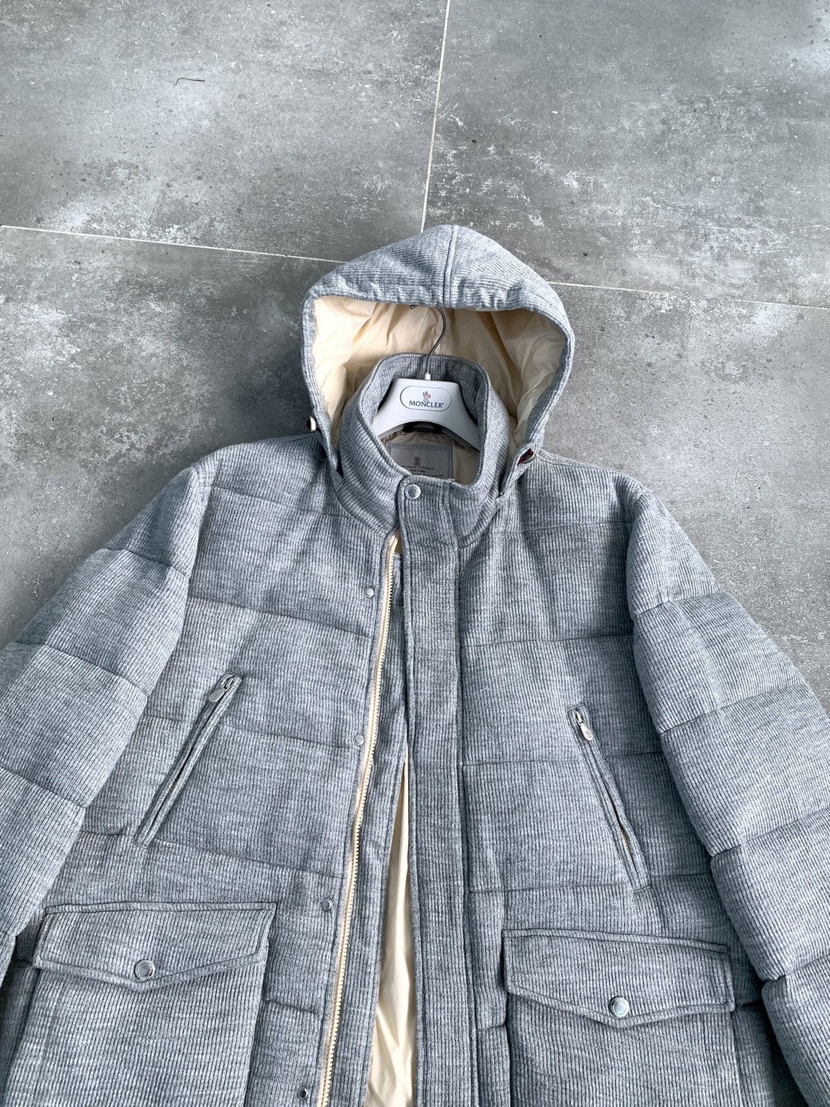 Brunello Cucinelli Brunello Cucinelli Jacket Coat Wool Blend Parka Puffer Size US XL / EU 56 / 4 - 12 Thumbnail