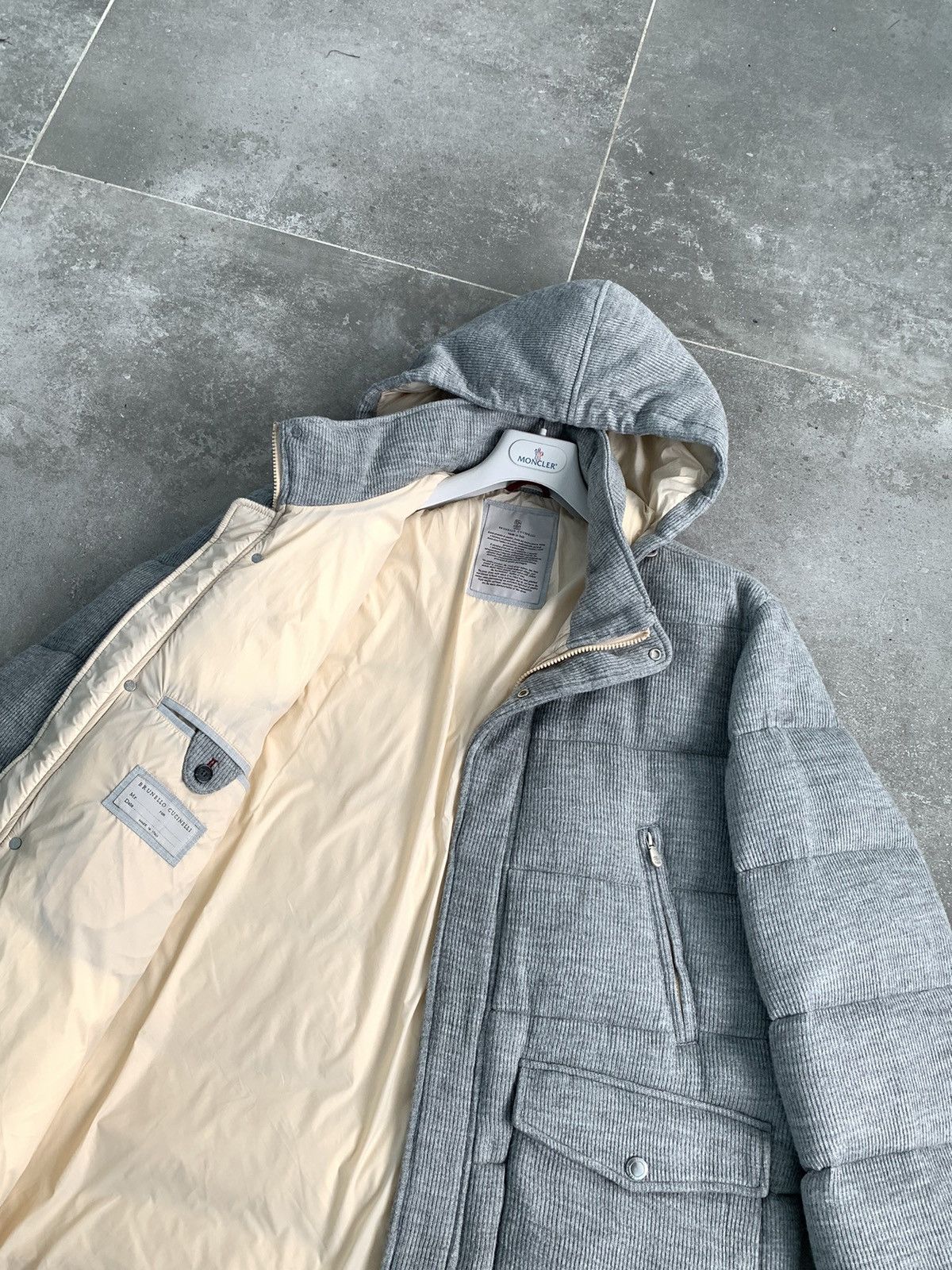 Brunello Cucinelli Brunello Cucinelli Jacket Coat Wool Blend Parka Puffer Size US XL / EU 56 / 4 - 5 Thumbnail