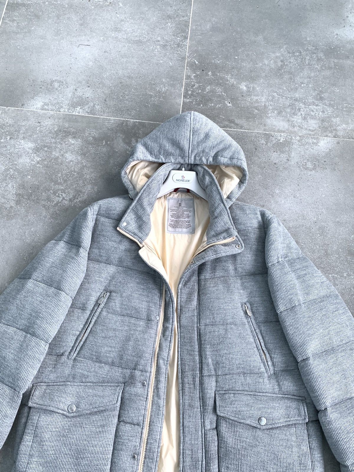 Brunello Cucinelli Brunello Cucinelli Jacket Coat Wool Blend Parka Puffer Size US XL / EU 56 / 4 - 3 Thumbnail