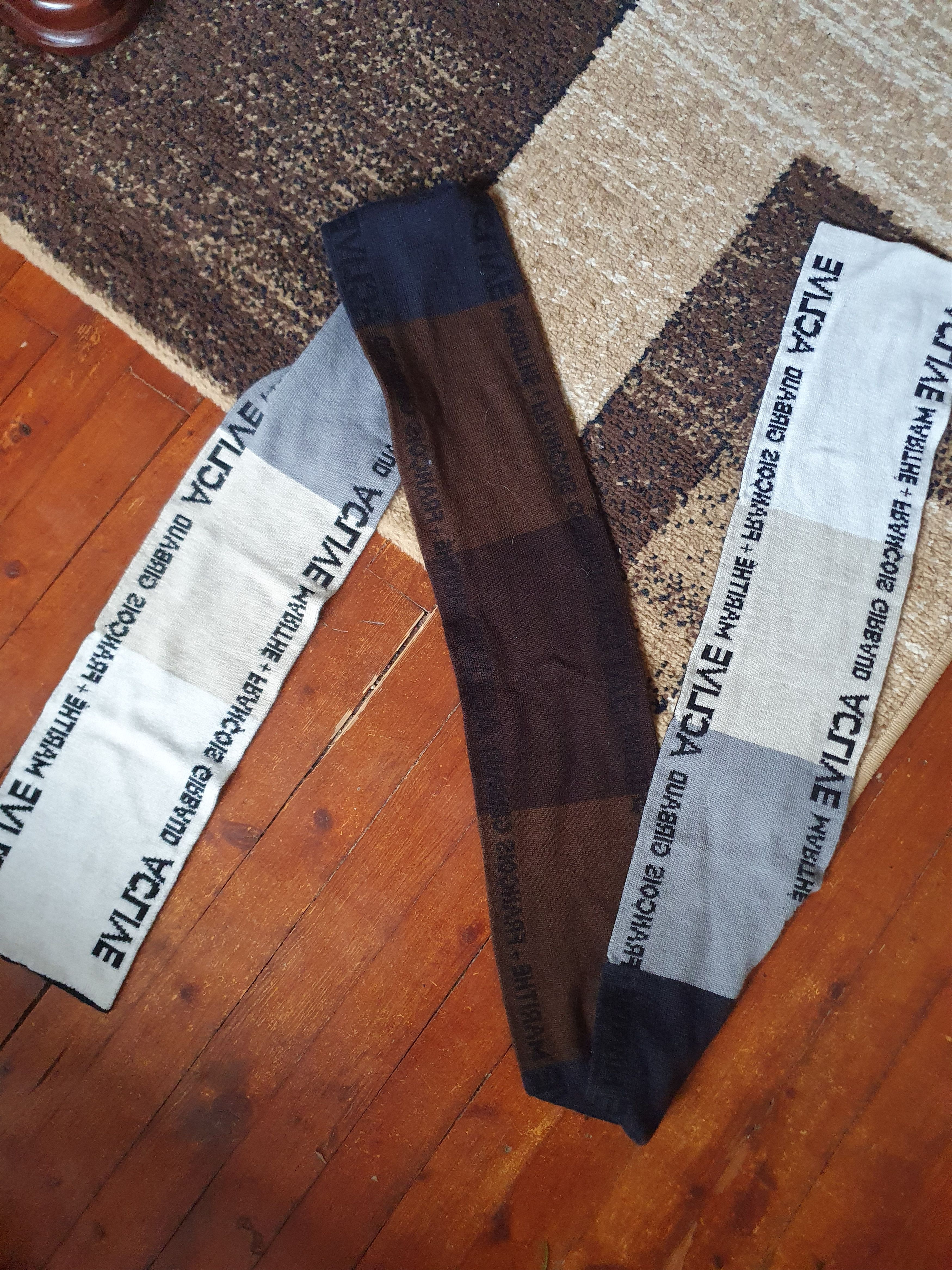 Marithe + Francois Girbaud Marithe Francois Girbaud M+FG Spell Out Scarf, 221/15 cm. Size ONE SIZE - 2 Thumbnail
