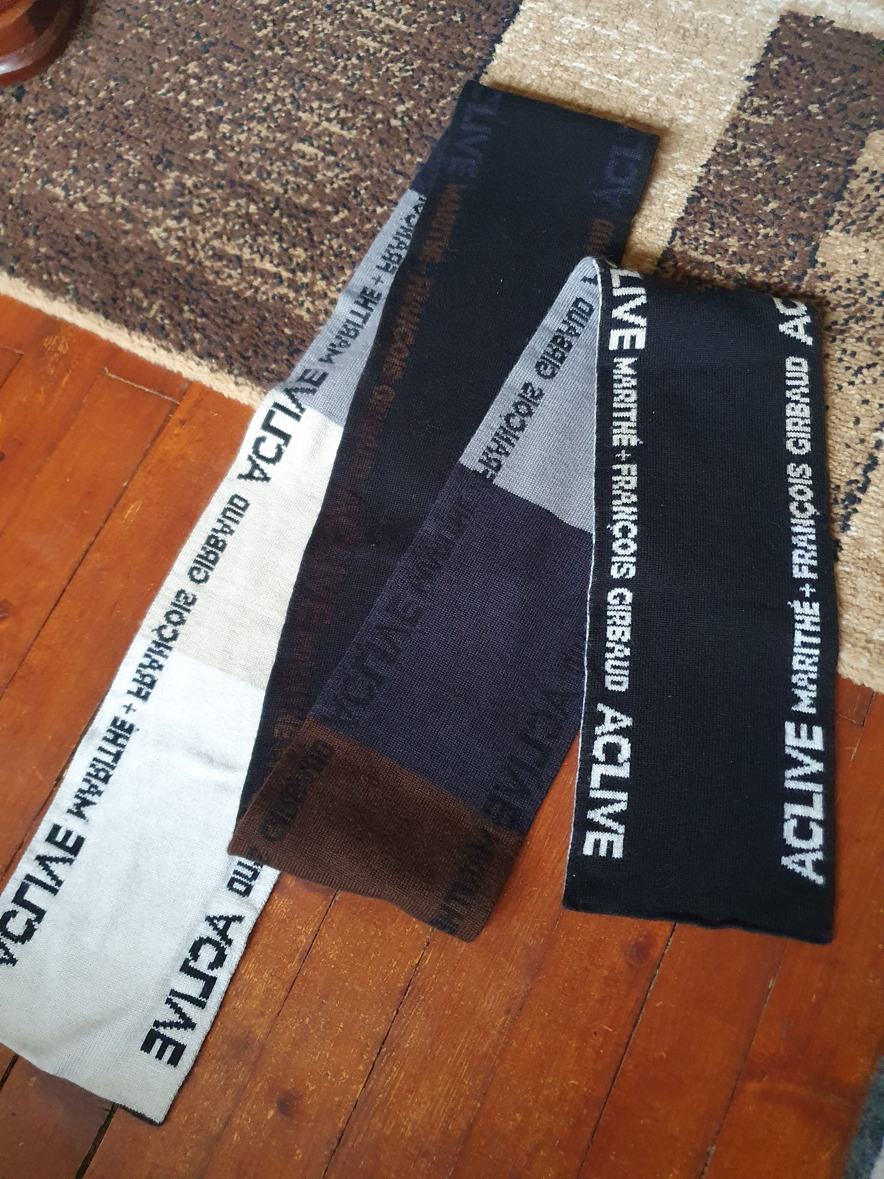Marithe + Francois Girbaud Marithe Francois Girbaud M+FG Spell Out Scarf, 221/15 cm. Size ONE SIZE - 1 Thumbnail