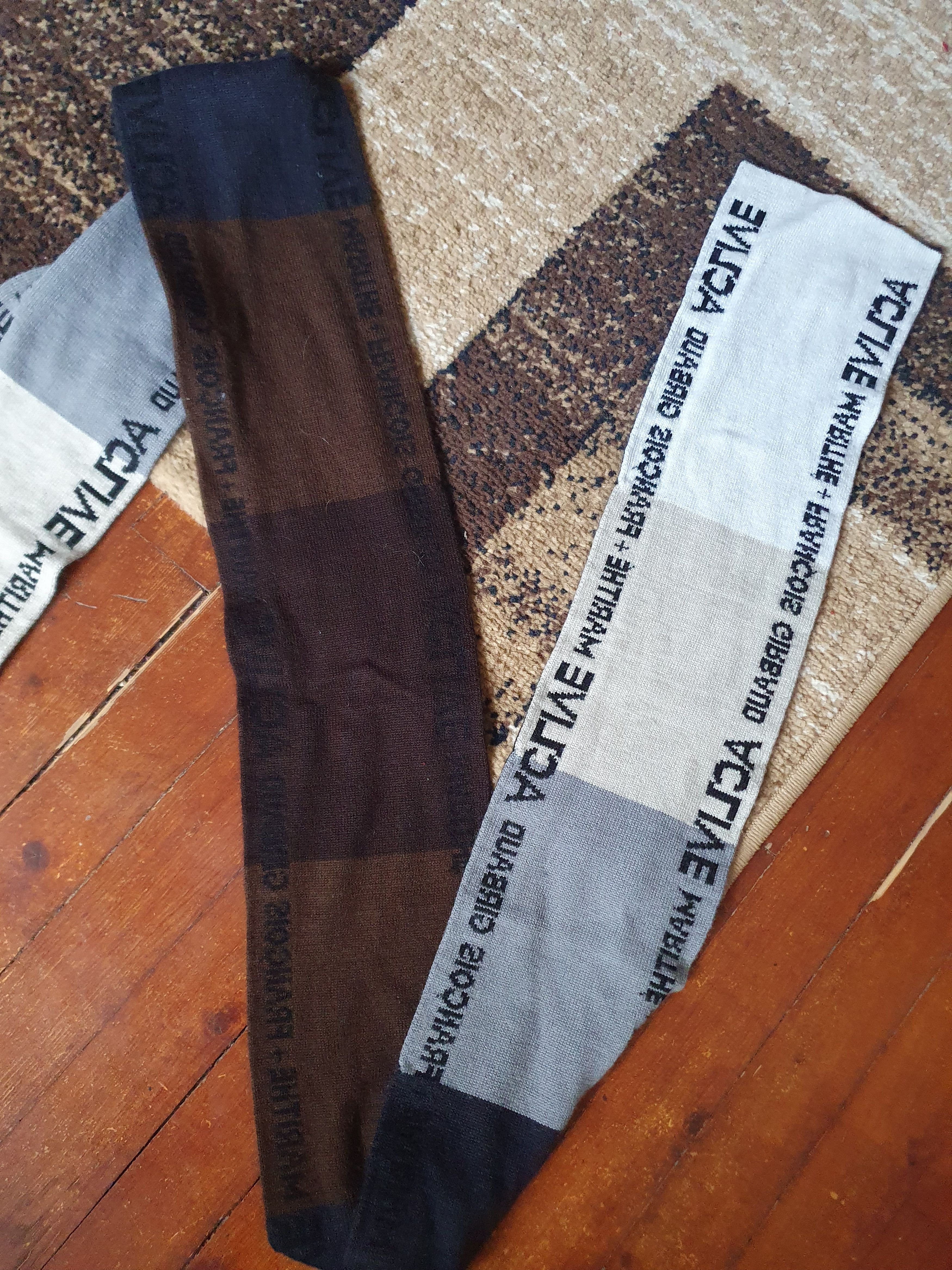 Marithe + Francois Girbaud Marithe Francois Girbaud M+FG Spell Out Scarf, 221/15 cm. Size ONE SIZE - 4 Thumbnail