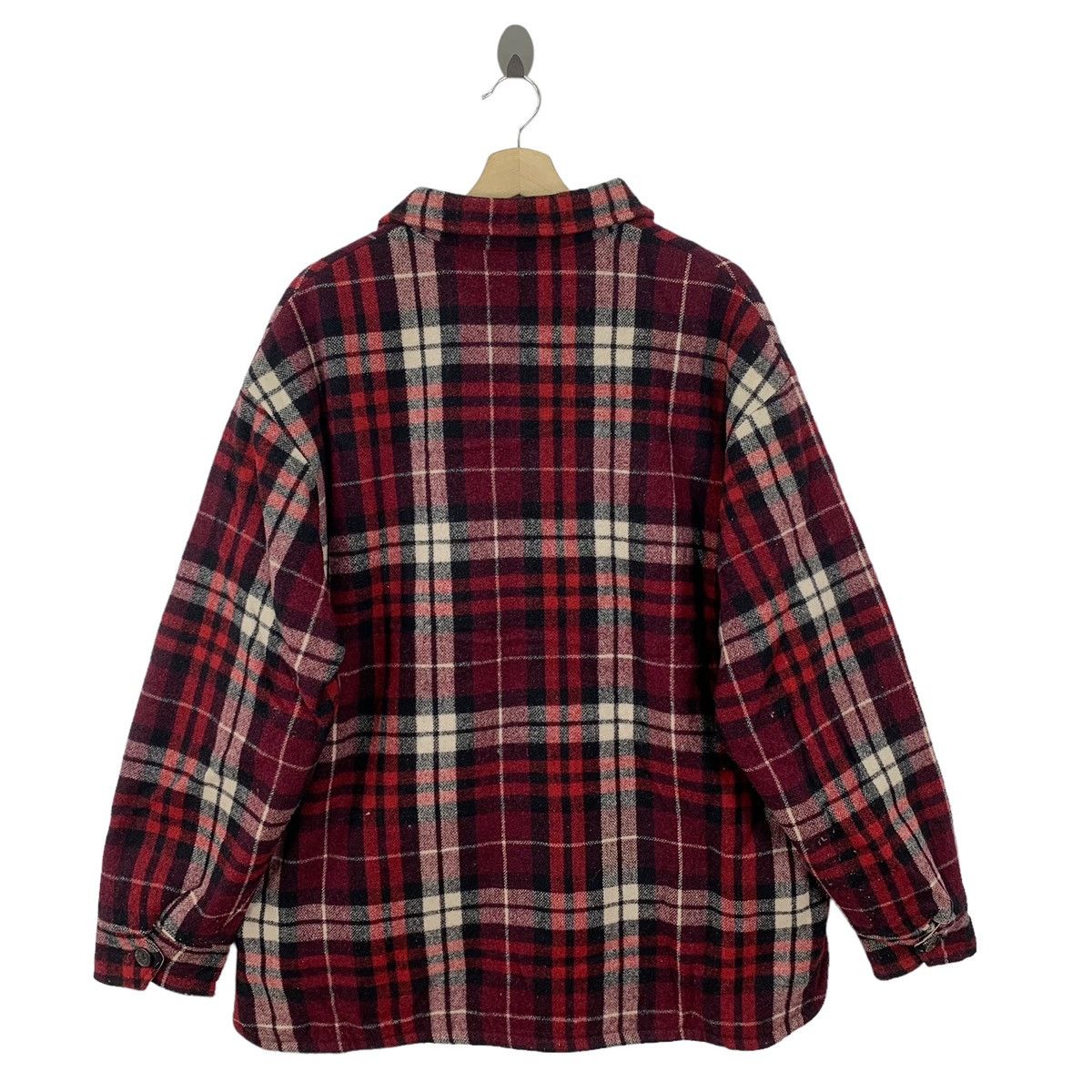 J.Crew × Vintage Vintage 90s J Crew Flannel Tartan Wool Button Jacket Size US L / EU 52-54 / 3 - 4 Thumbnail