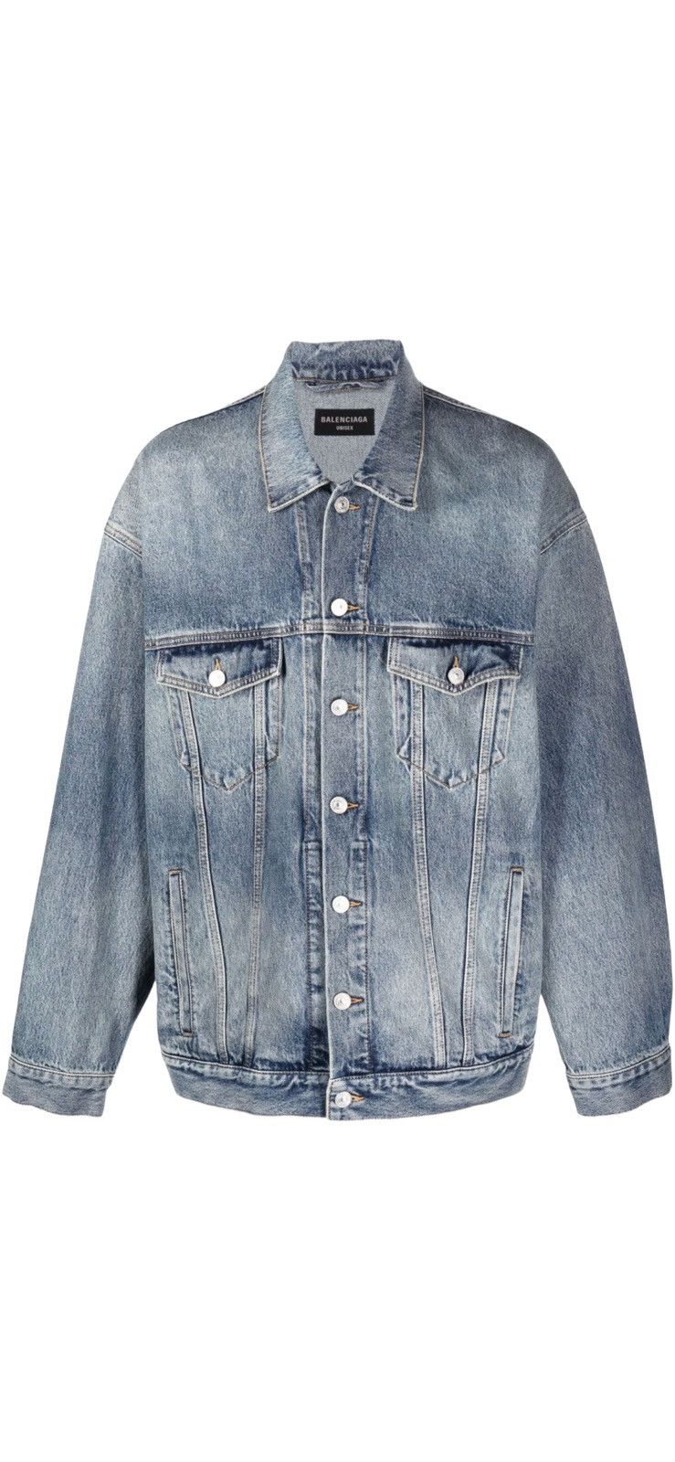 Balenciaga Faded Demin Jacket