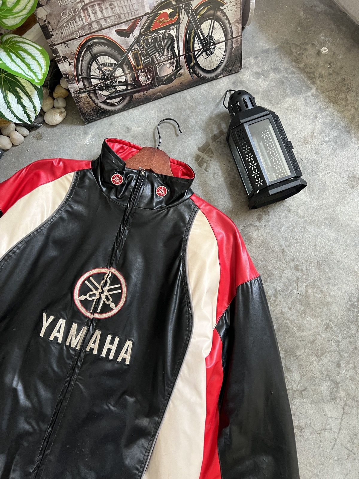 Vintage × Yamaha Vintage 🏴‍☠️ Yamaha Big Logo Spellout Embroidey Racing Jacket Size US XXL / EU 58 / 5 - 16 Thumbnail