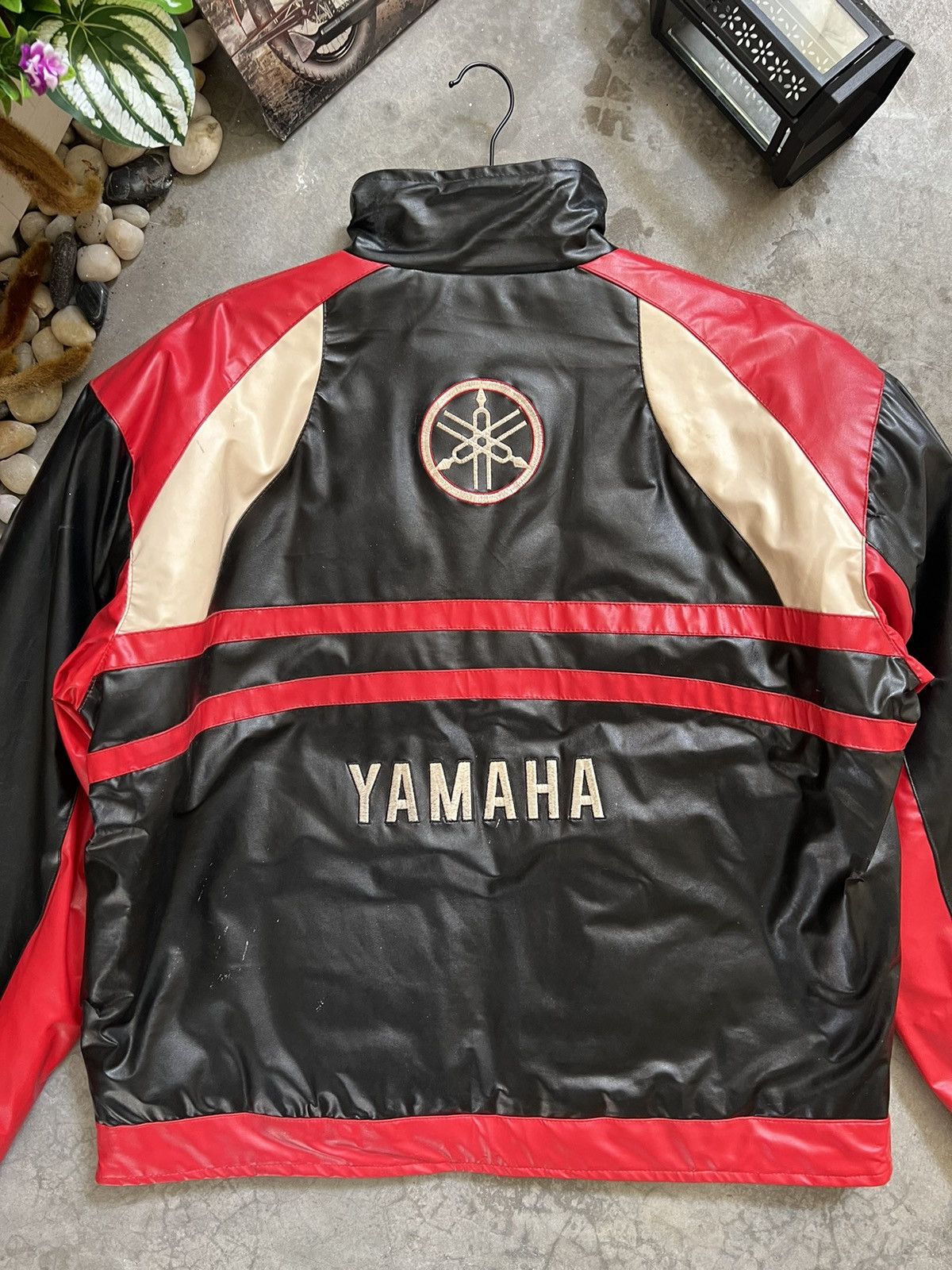 Vintage × Yamaha Vintage 🏴‍☠️ Yamaha Big Logo Spellout Embroidey Racing Jacket Size US XXL / EU 58 / 5 - 6 Thumbnail