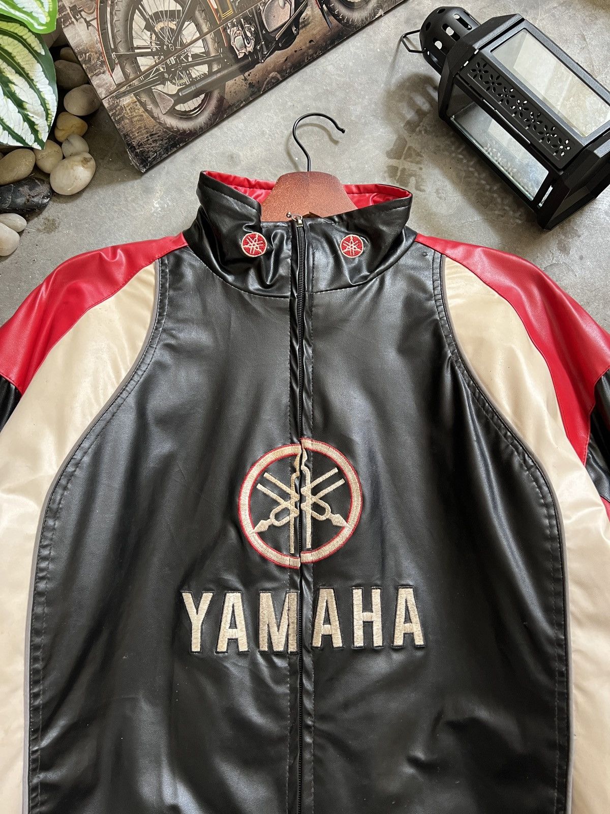 Vintage × Yamaha Vintage 🏴‍☠️ Yamaha Big Logo Spellout Embroidey Racing Jacket Size US XXL / EU 58 / 5 - 17 Thumbnail