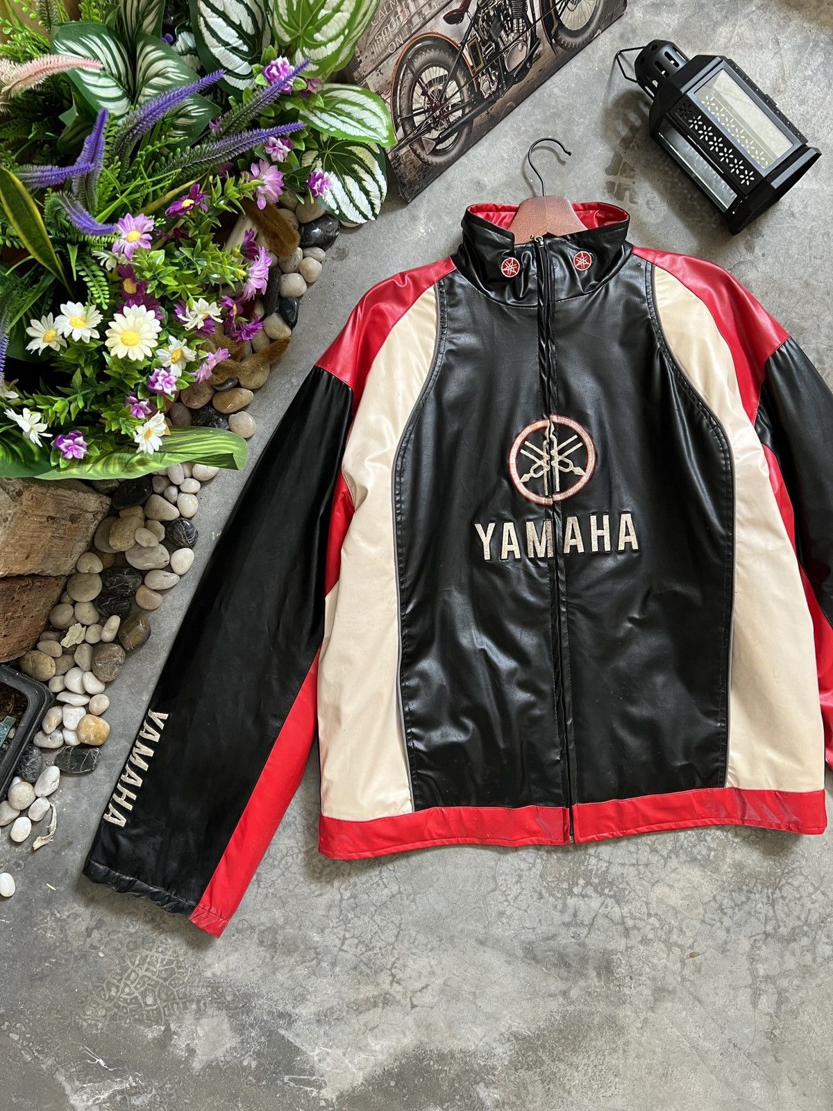 Vintage × Yamaha Vintage 🏴‍☠️ Yamaha Big Logo Spellout Embroidey Racing Jacket Size US XXL / EU 58 / 5 - 3 Thumbnail