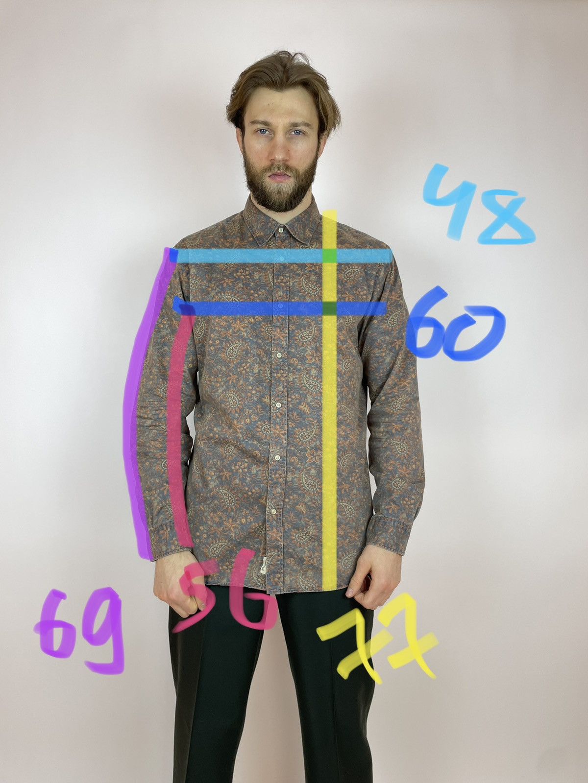 Scotch & Soda Scotch&Soda Military Shirt long sleeve Mens size XXL Size US XXL / EU 58 / 5 - 11 Thumbnail