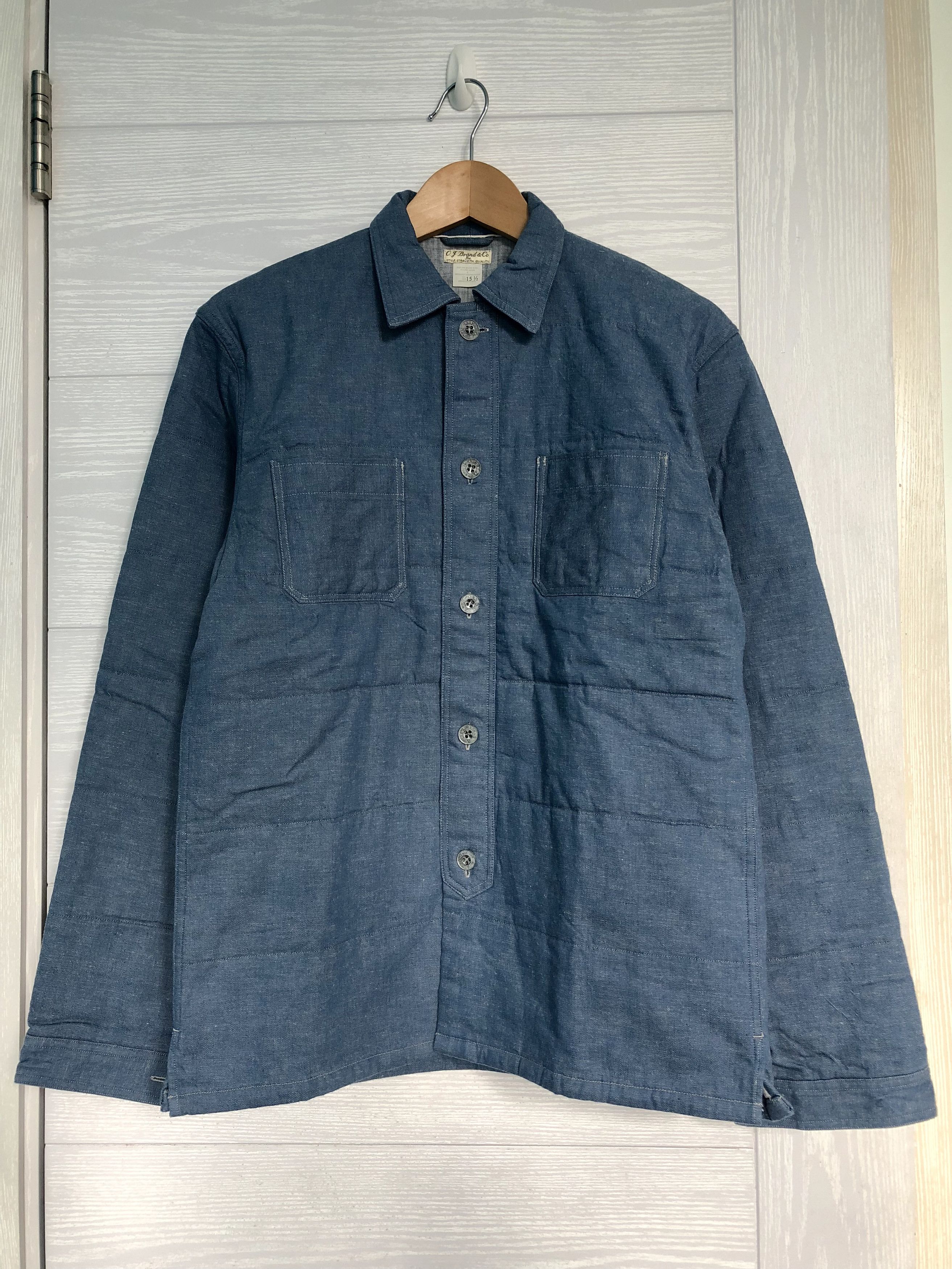 Old Joe INDIGO QUILTING SHIRT Size US M / EU 48-50 / 2 - 1 Thumbnail