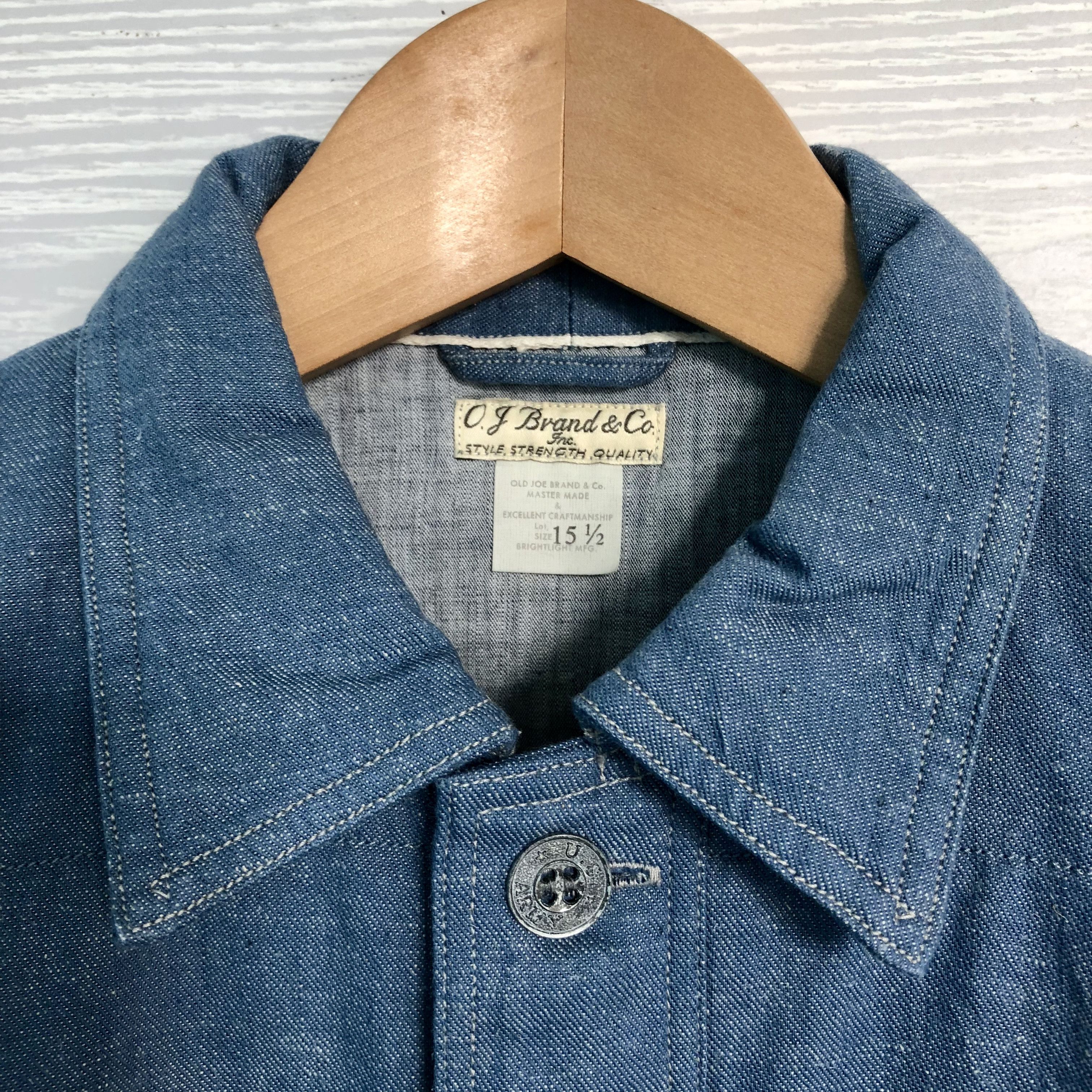Old Joe INDIGO QUILTING SHIRT Size US M / EU 48-50 / 2 - 3 Thumbnail