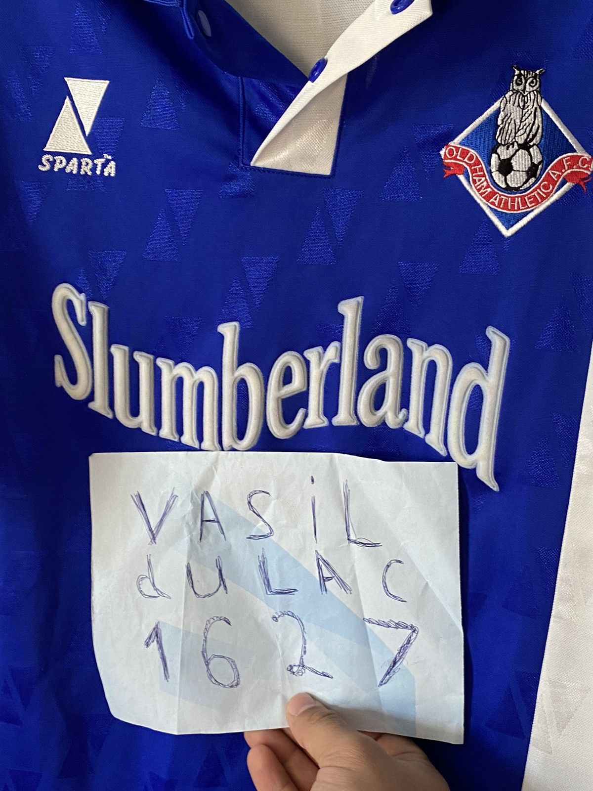 Vintage 2000 2001 Oldham Athletic Home Vintage Soccer Jersey Size US XL / EU 56 / 4 - 7 Thumbnail