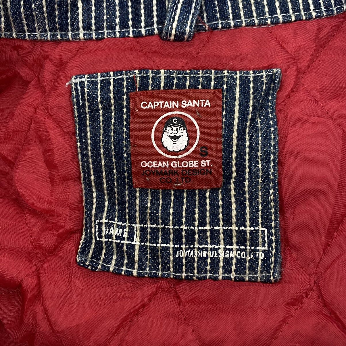 Vintage Vtg CAPTAIN SANTA Service Crew Yacht Company Hickory Stripes Size US S / EU 44-46 / 1 - 8 Thumbnail