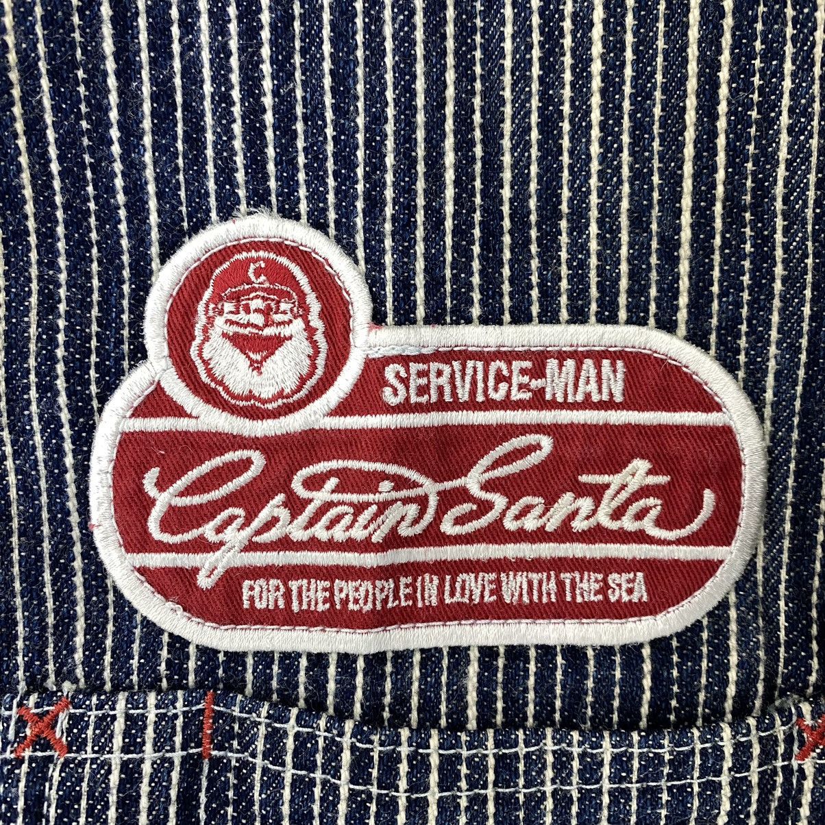 Vintage Vtg CAPTAIN SANTA Service Crew Yacht Company Hickory Stripes Size US S / EU 44-46 / 1 - 7 Thumbnail