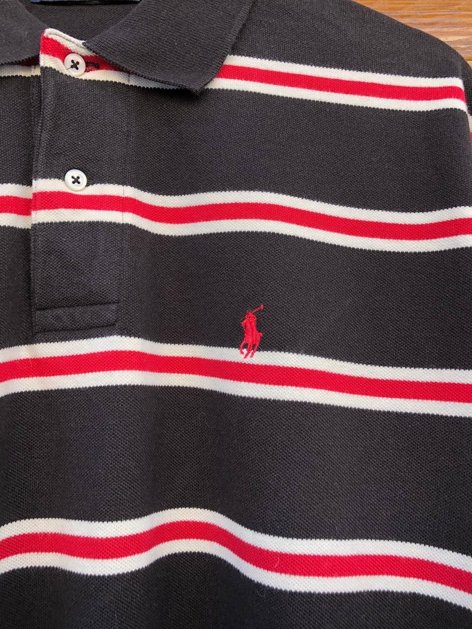 Vintage Longsleeve Polo ralph lauren vintage Rugby 90s Size US XL / EU 56 / 4 - 4 Thumbnail