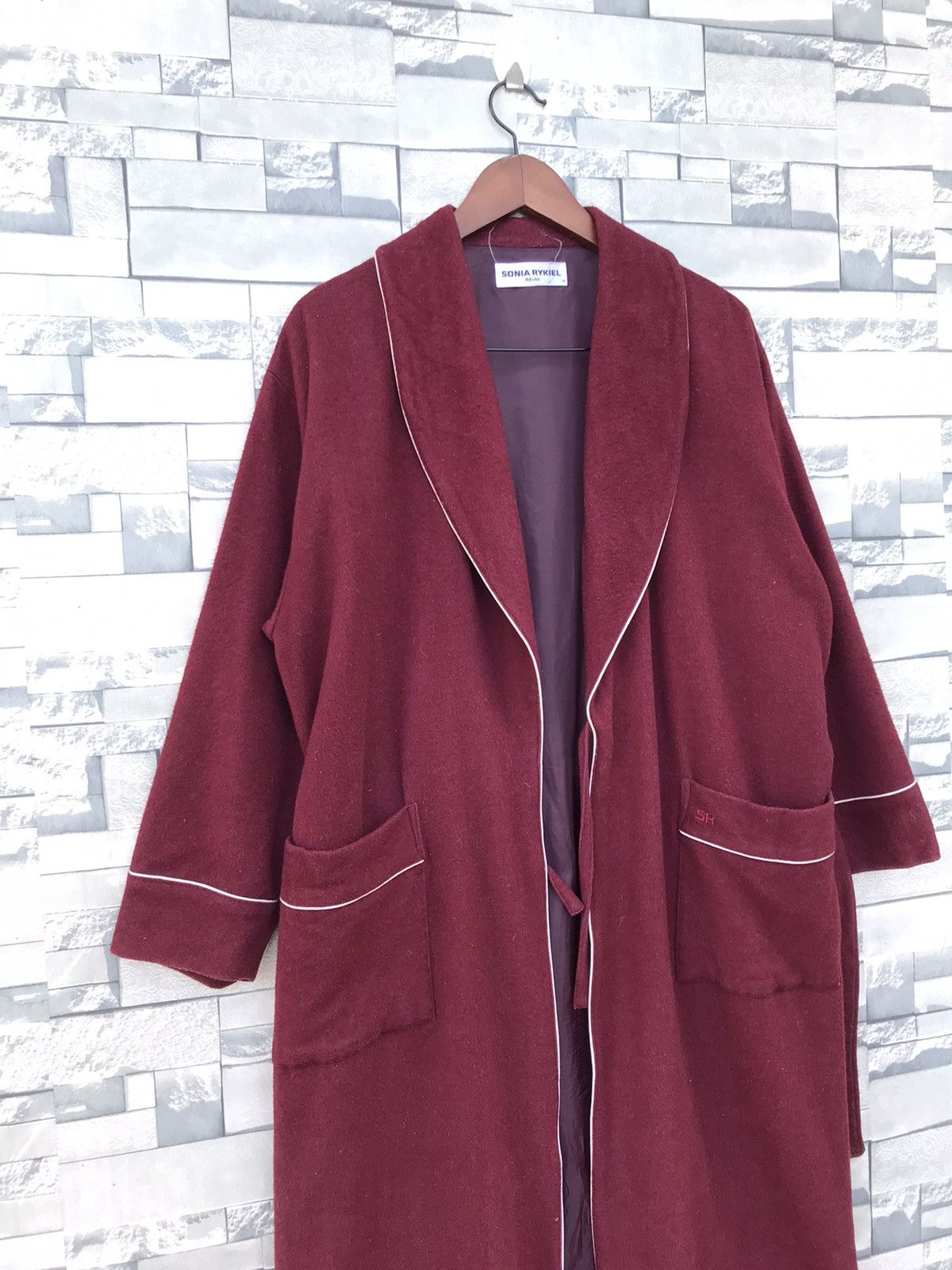 Designer × Japanese Brand × Sonia Rykiel Sonia Rykiel Reves Wool Belted Coat Size L / US 10 / IT 46 - 5 Thumbnail