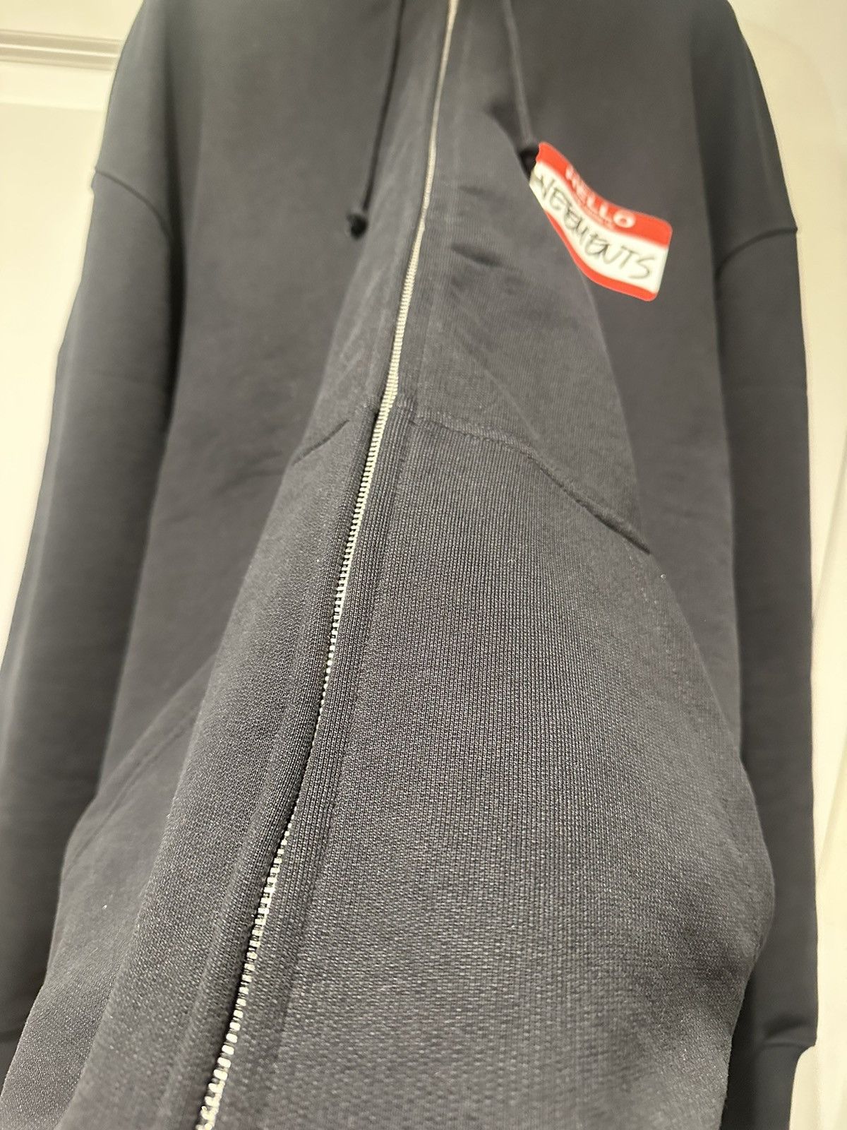 Vetements Vetements Hello My Name Is Zip Up Hoodie Size US L / EU 52-54 / 3 - 8 Thumbnail