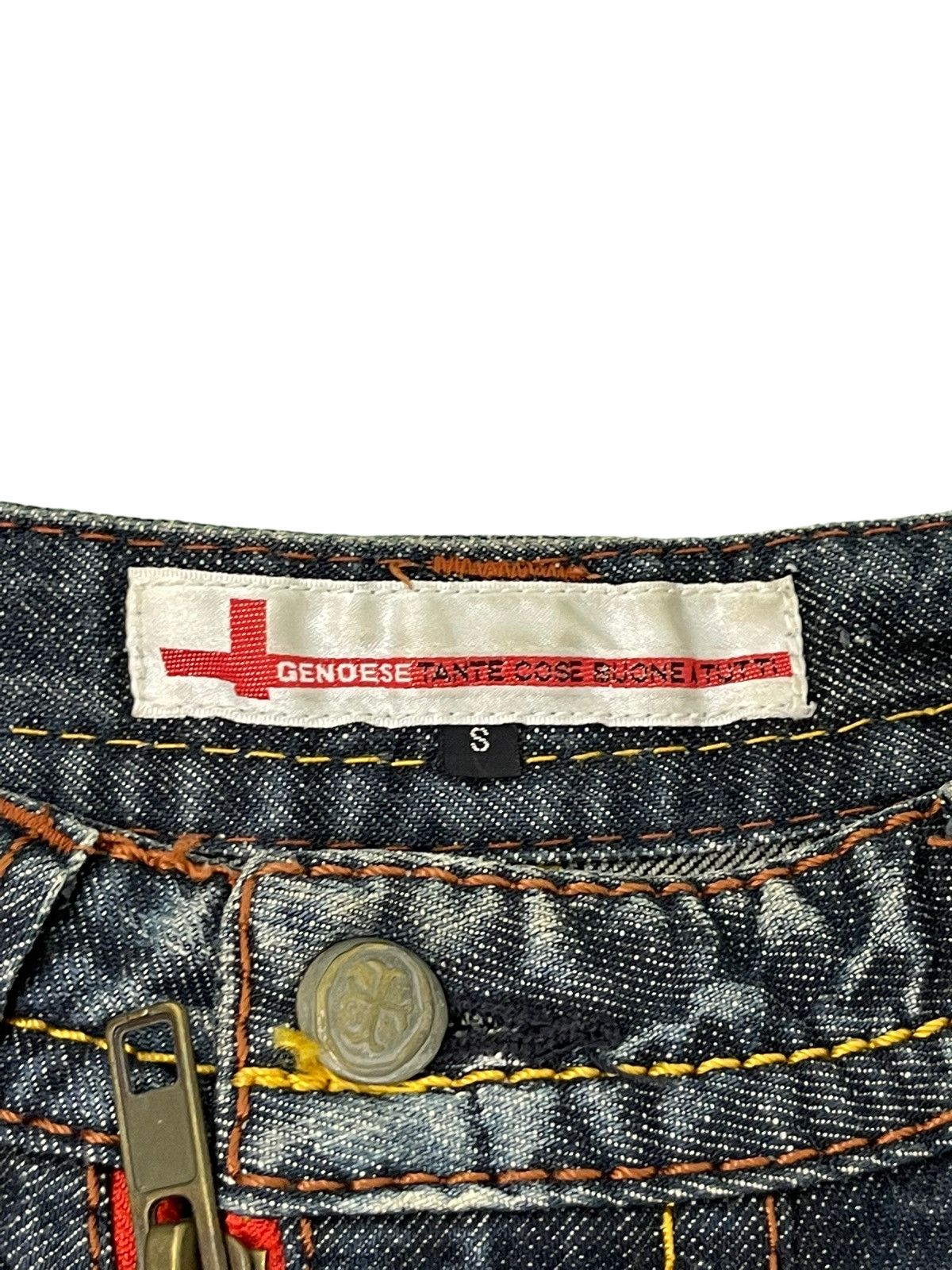 Japanese Brand Flare Jeans Genoese Japan Boot Cut Denim 4🟦9 Size US 28 / EU 44 - 11 Thumbnail