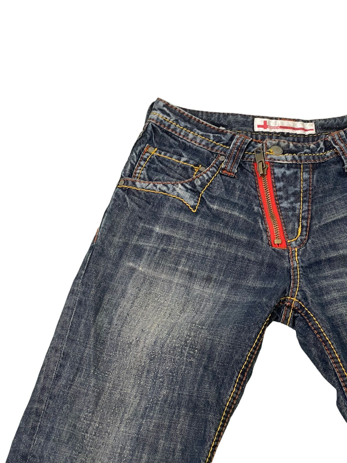 Japanese Brand Flare Jeans Genoese Japan Boot Cut Denim 4🟦9 Size US 28 / EU 44 - 8 Thumbnail
