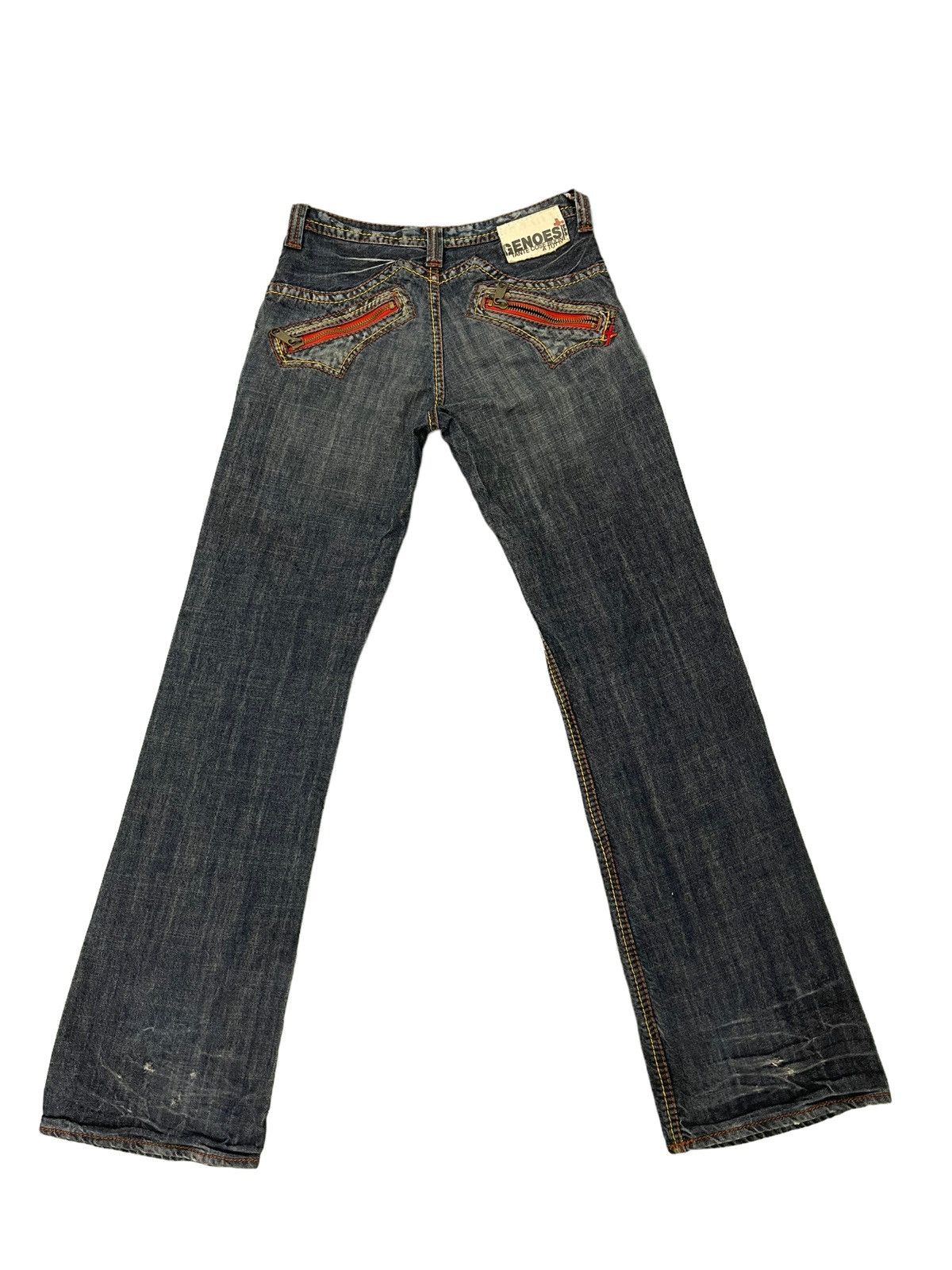 Japanese Brand Flare Jeans Genoese Japan Boot Cut Denim 4🟦9 Size US 28 / EU 44 - 13 Thumbnail