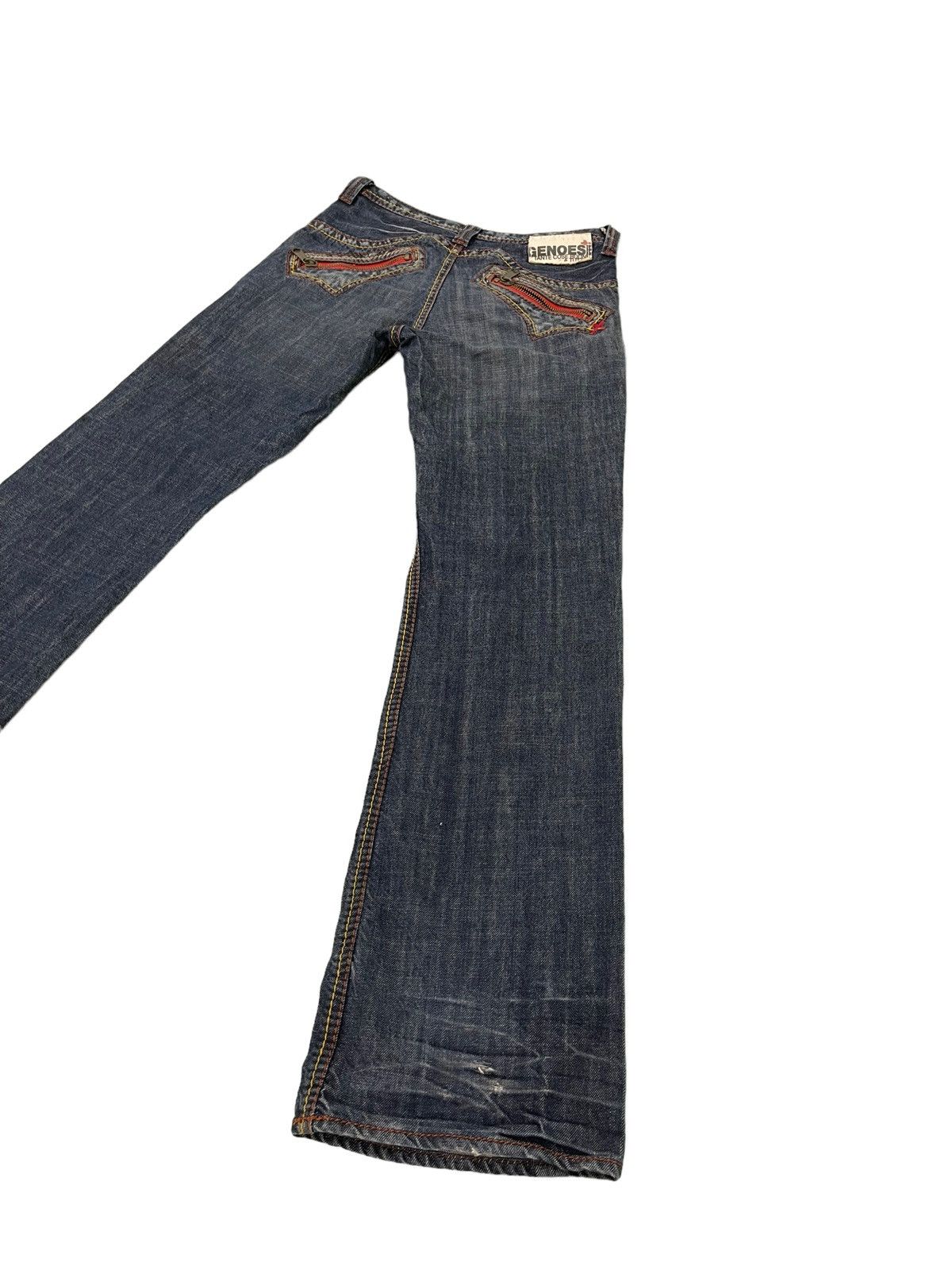 Japanese Brand Flare Jeans Genoese Japan Boot Cut Denim 4🟦9 Size US 28 / EU 44 - 15 Thumbnail