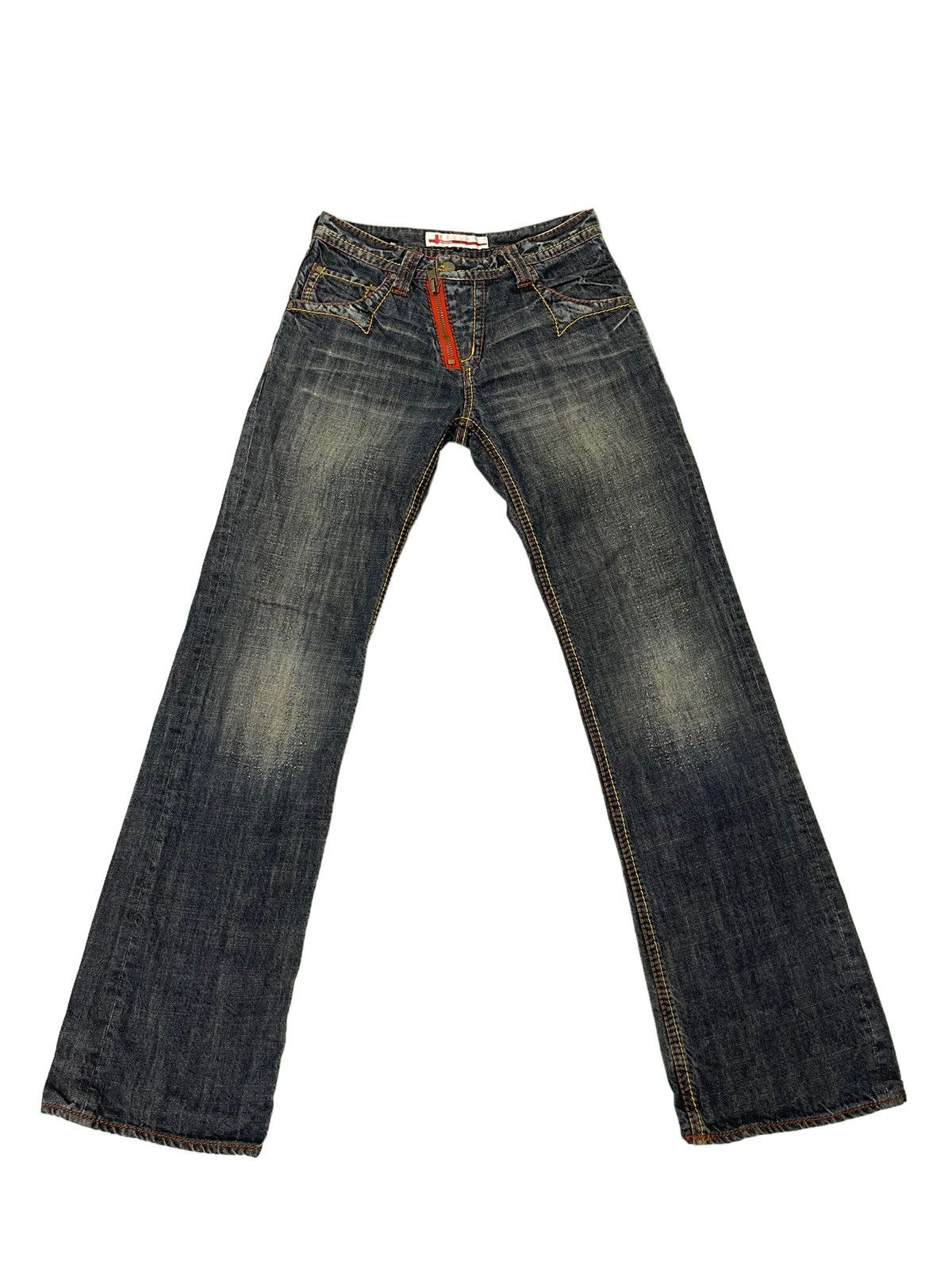 Japanese Brand Flare Jeans Genoese Japan Boot Cut Denim 4🟦9 Size US 28 / EU 44 - 2 Thumbnail