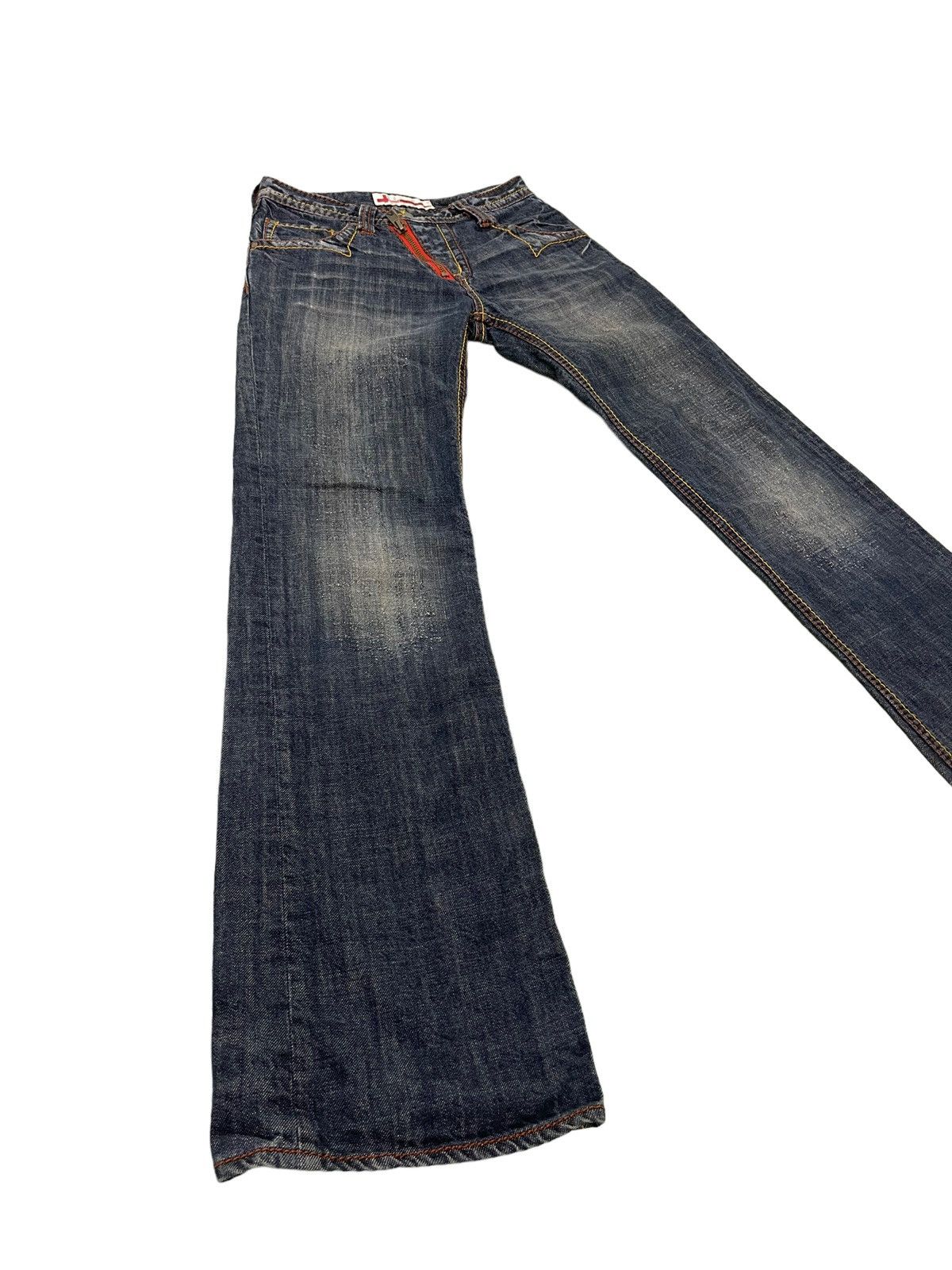 Japanese Brand Flare Jeans Genoese Japan Boot Cut Denim 4🟦9 Size US 28 / EU 44 - 1 Thumbnail