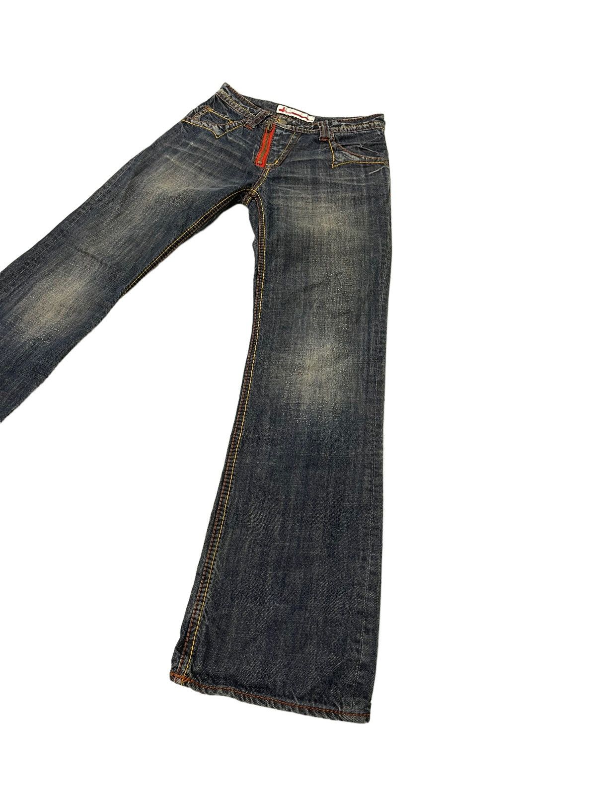 Japanese Brand Flare Jeans Genoese Japan Boot Cut Denim 4🟦9 Size US 28 / EU 44 - 3 Thumbnail