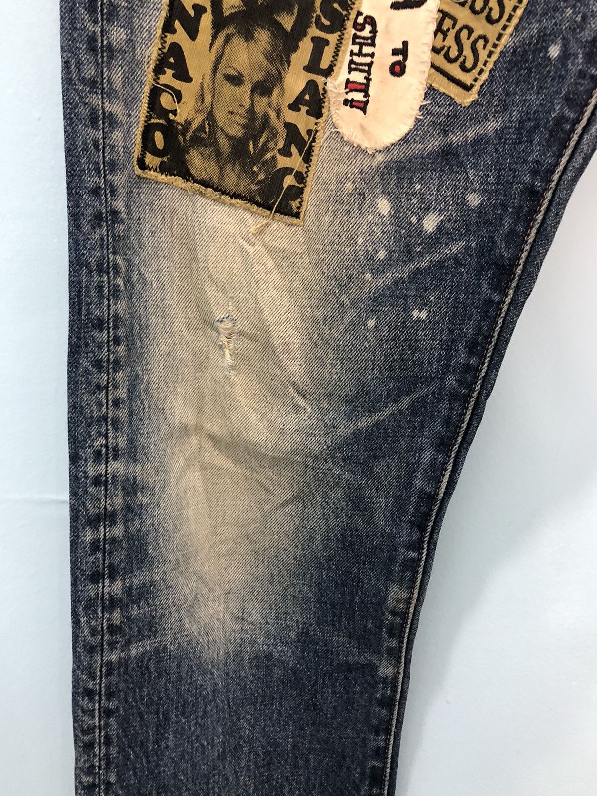 RNA ‘only anarchists are pretty for heroes patchwork pants’