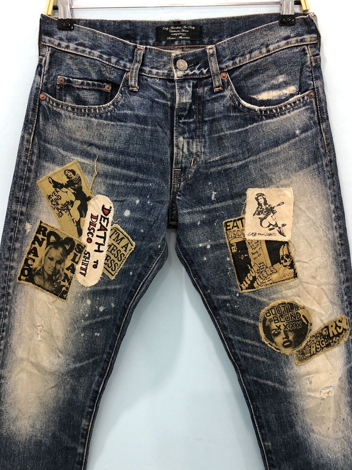RNA ‘only anarchists are pretty for heroes patchwork pants’