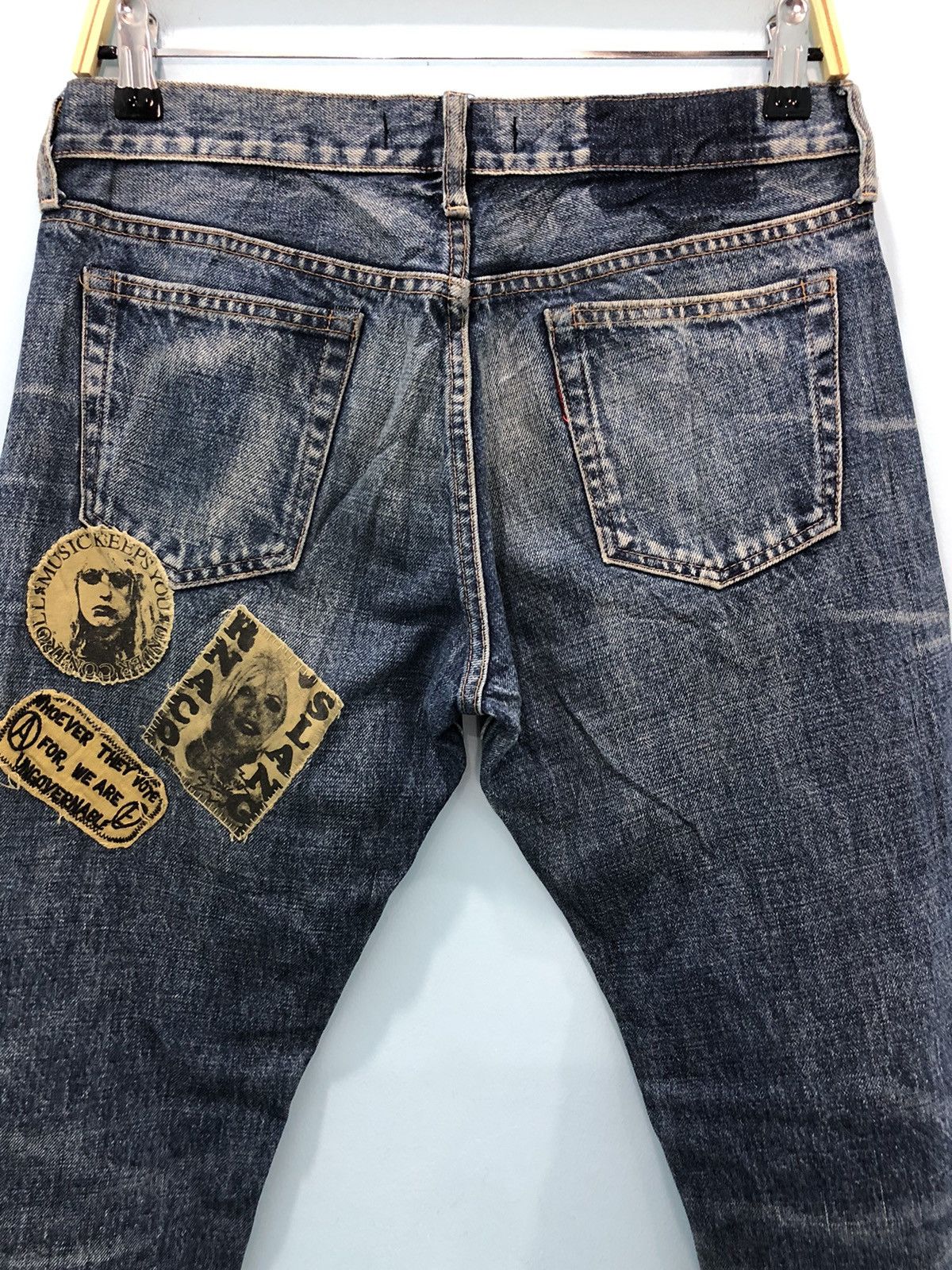 RNA ‘only anarchists are pretty for heroes patchwork pants’