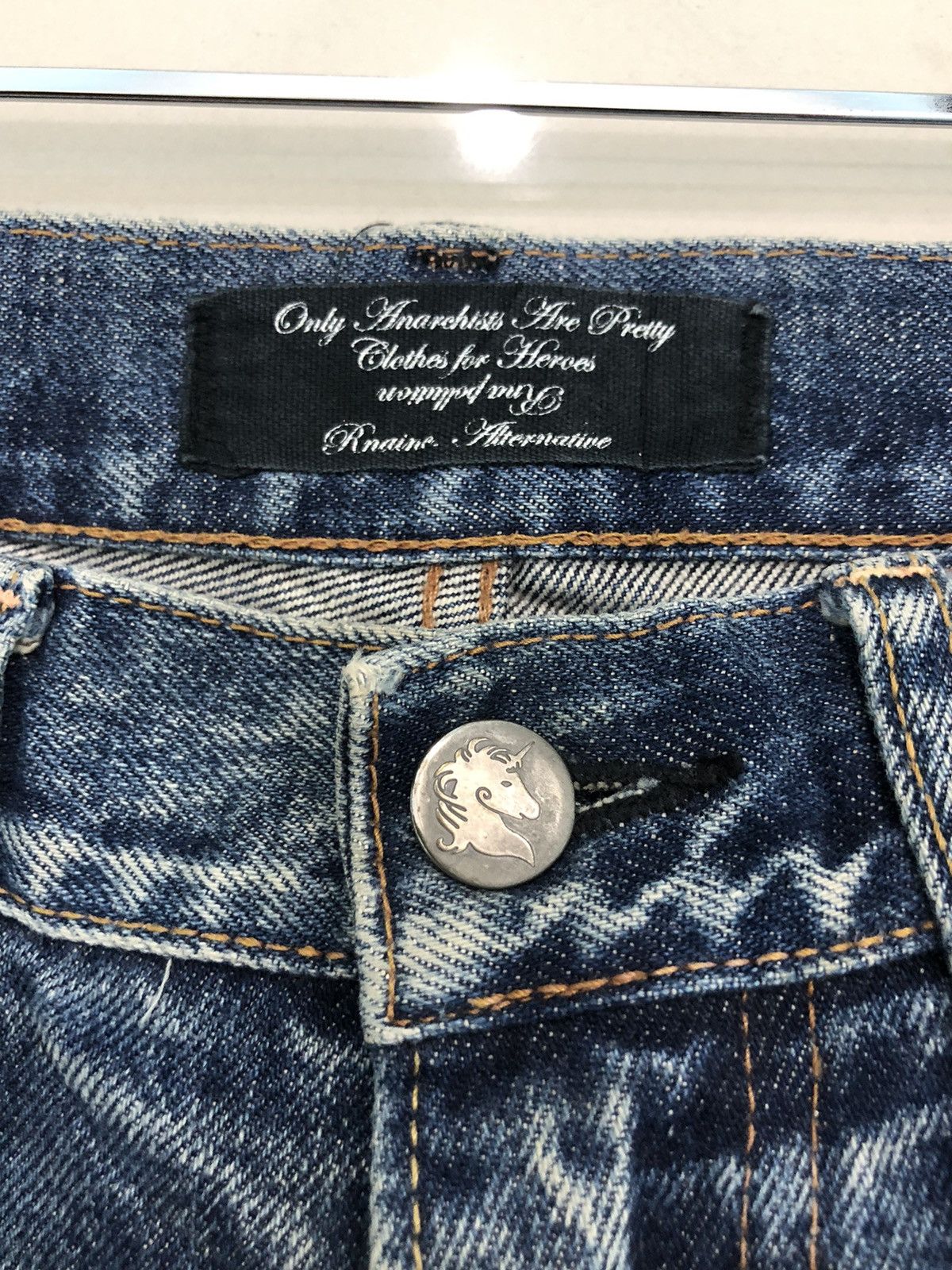 RNA ‘only anarchists are pretty for heroes patchwork pants’