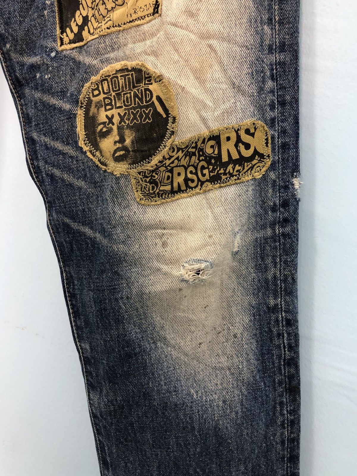 RNA ‘only anarchists are pretty for heroes patchwork pants’