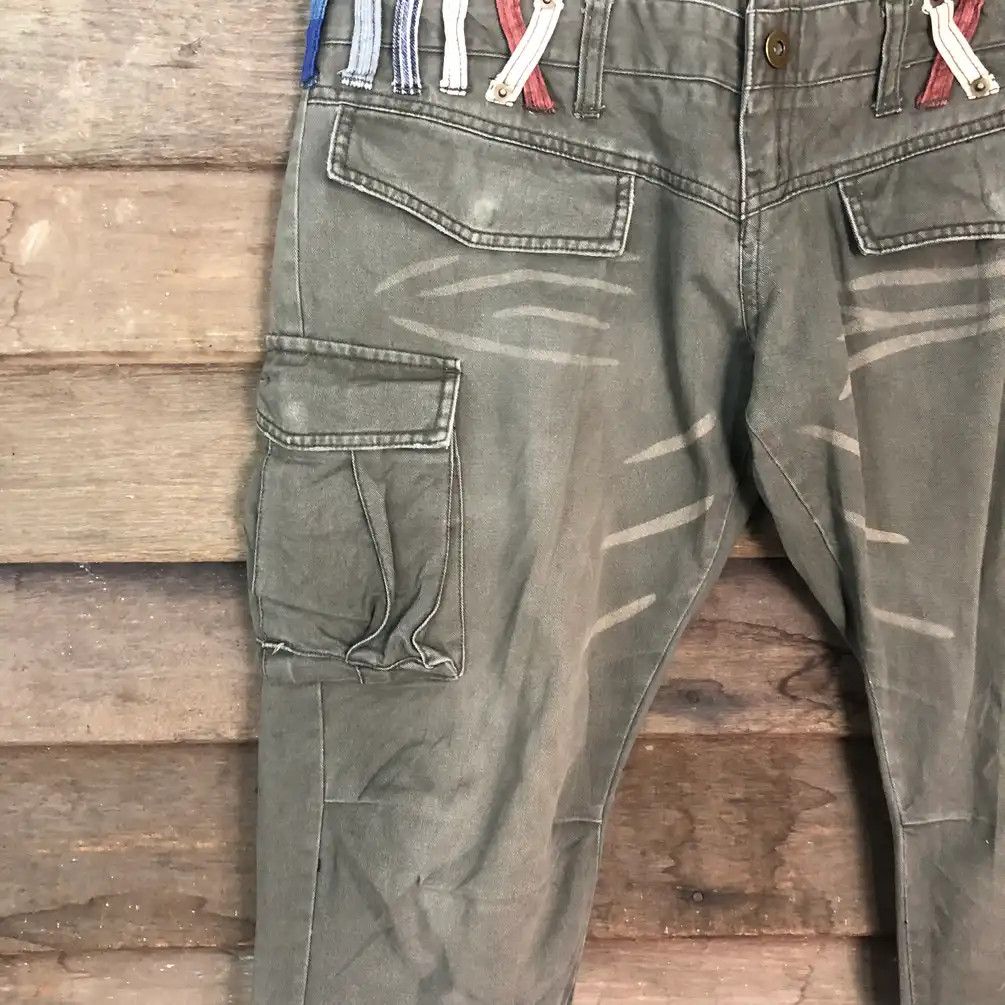 Japanese Brand × Vintage Japanese Brand Double Waist Grey Cargo Pants #658 Size US 30 / EU 46 - 5 Thumbnail